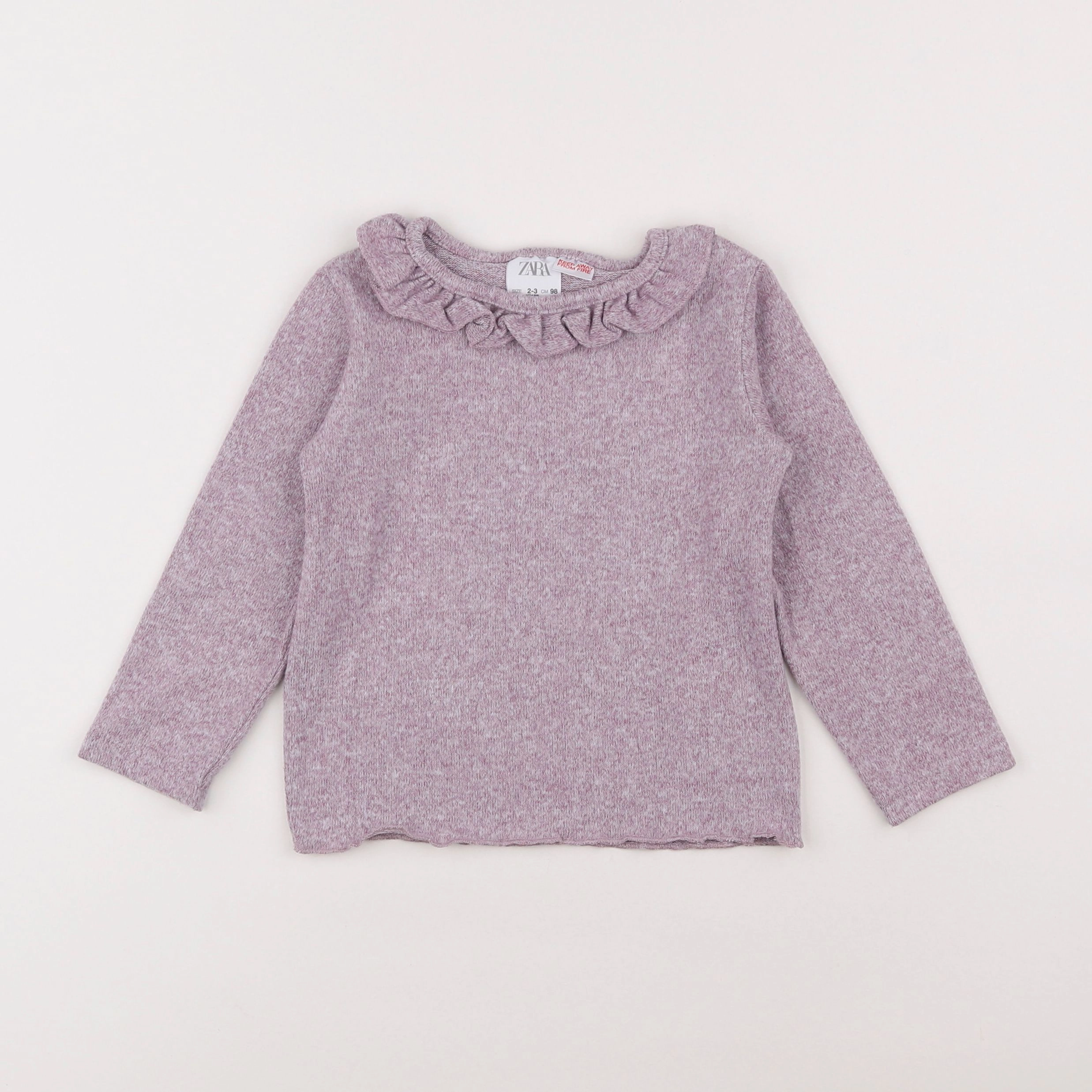 Zara - pull violet - 2/3 ans