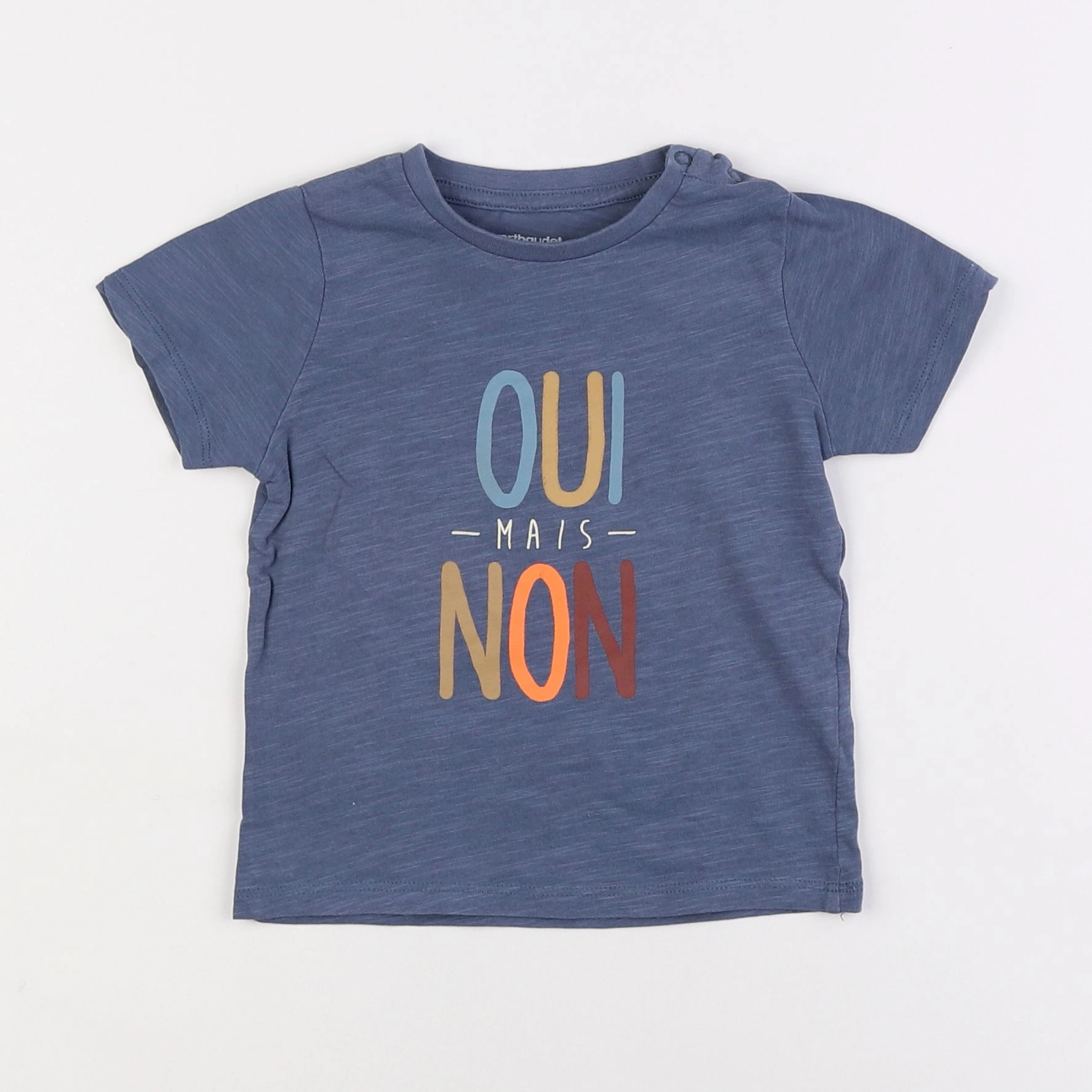 Vertbaudet - tee-shirt bleu - 2 ans