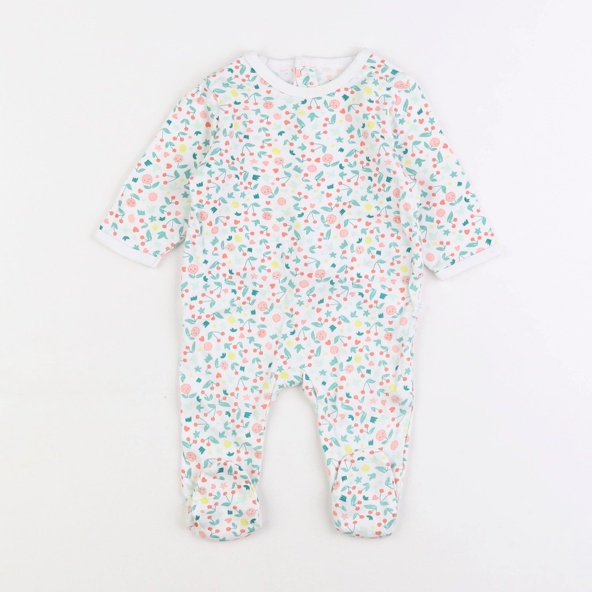 Vertbaudet - pyjama coton multicolore - 3 mois