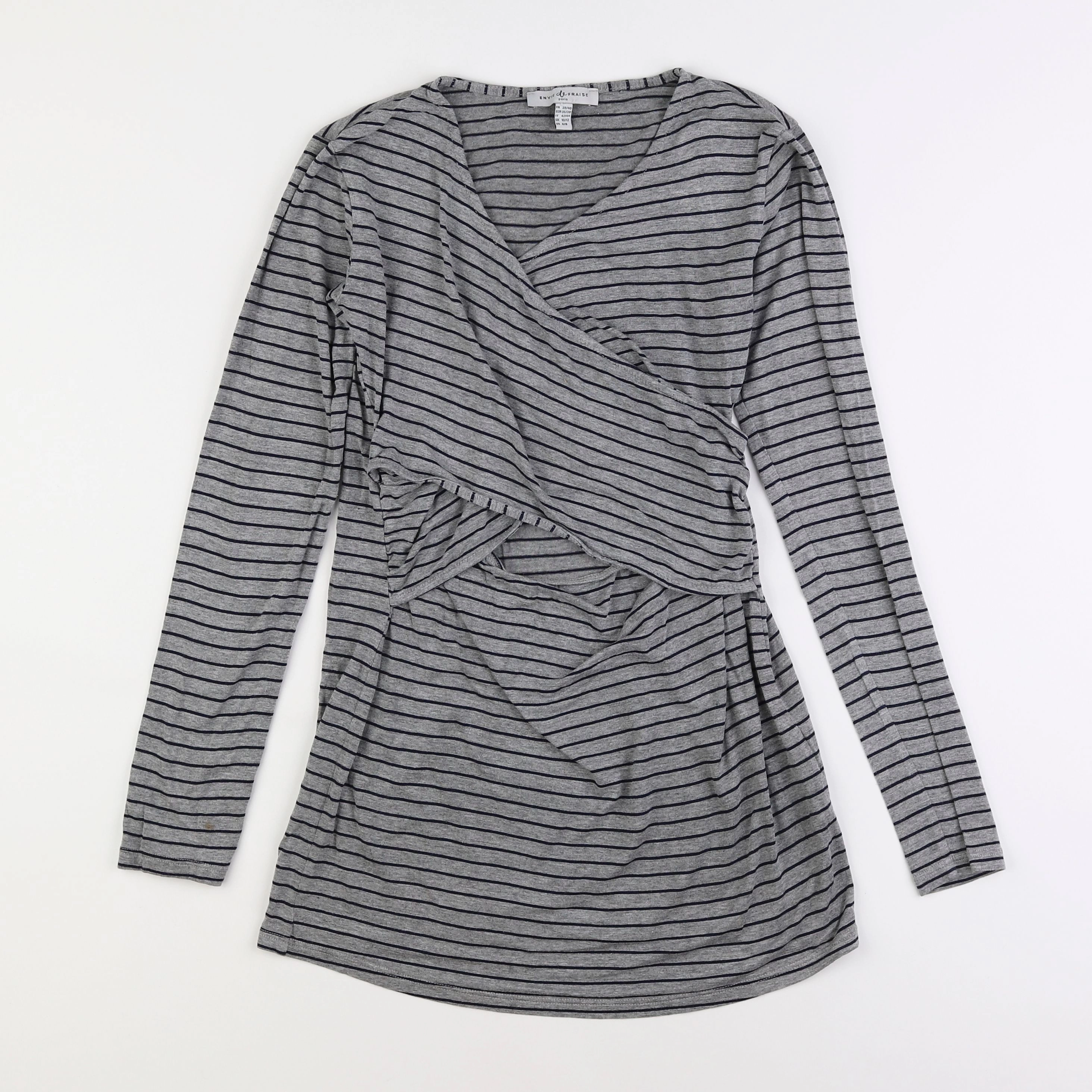 Envie de fraise - tee-shirt allaitement gris - 38 à 40