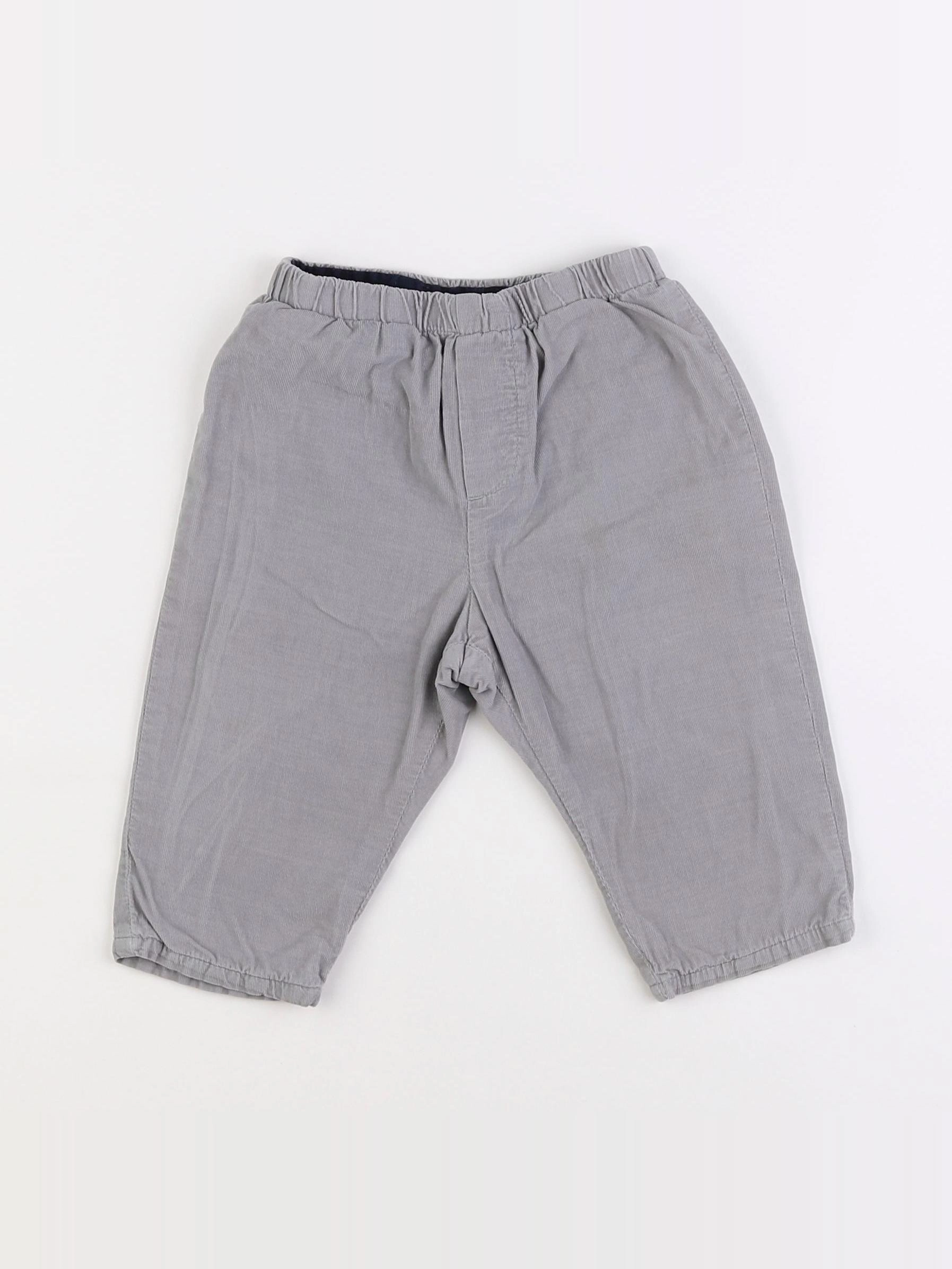 Jacadi - pantalon gris - 12 mois