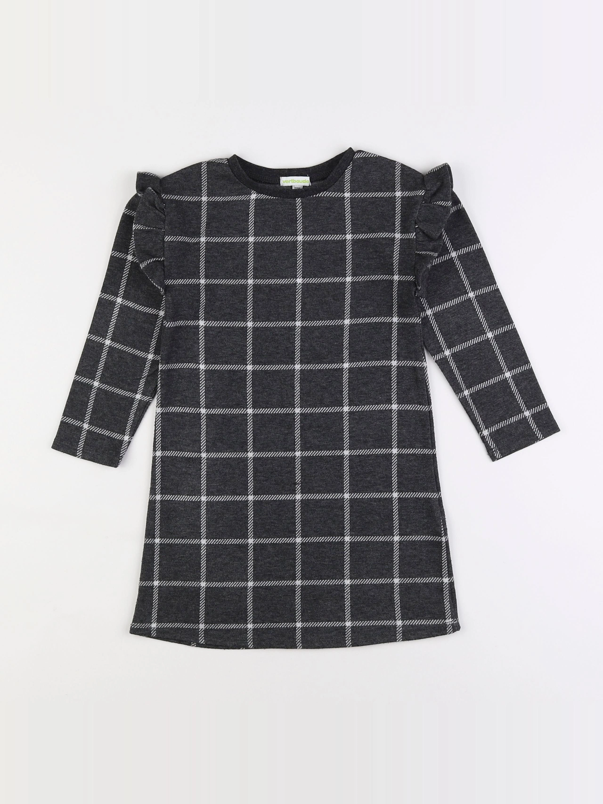 Vertbaudet - robe gris - 6 ans