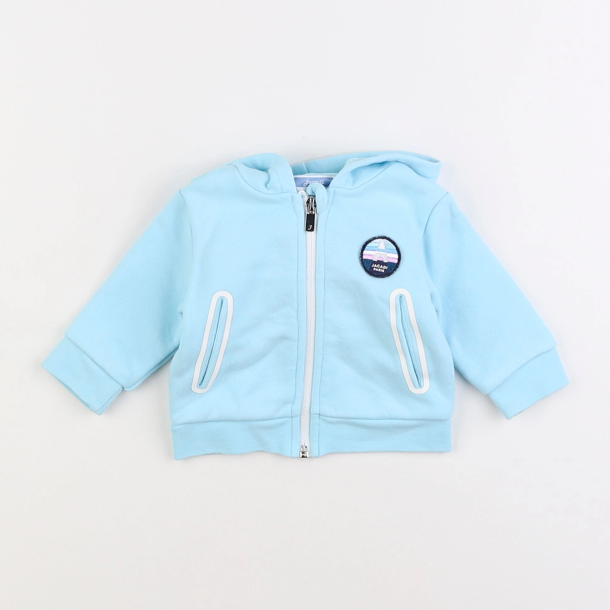 Jacadi - sweat bleu - 6 mois