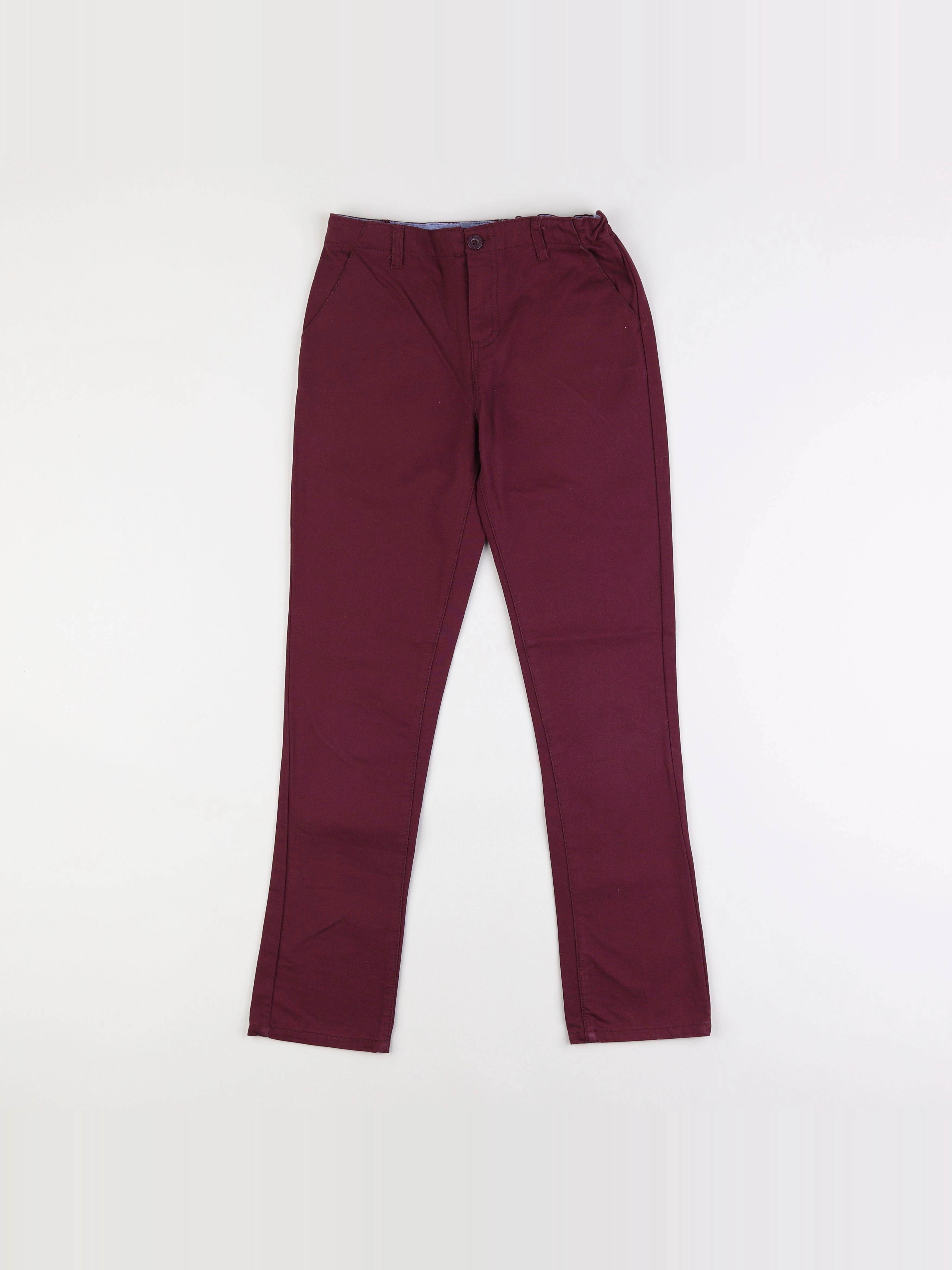 Vertbaudet - pantalon rouge - 10 ans