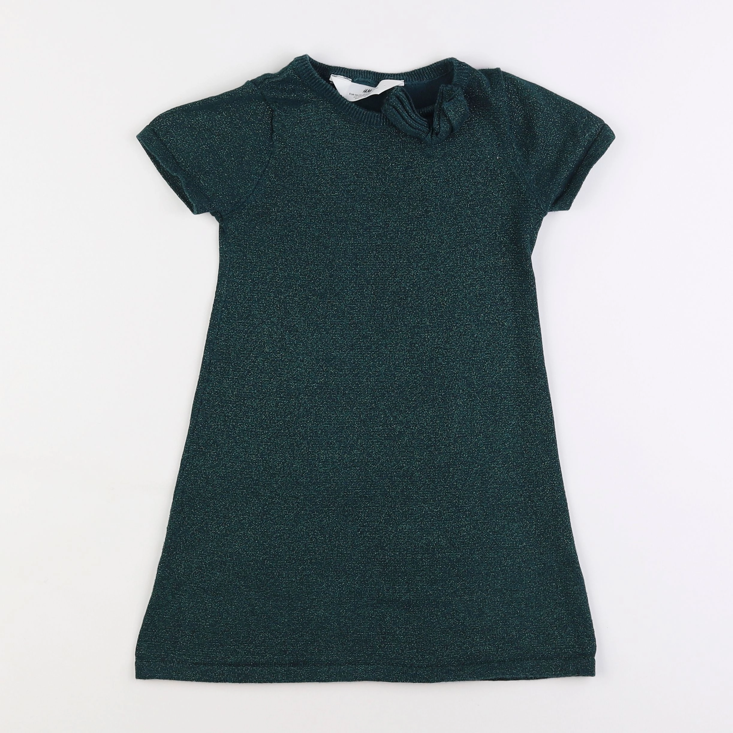 H&M - robe vert - 4/6 ans