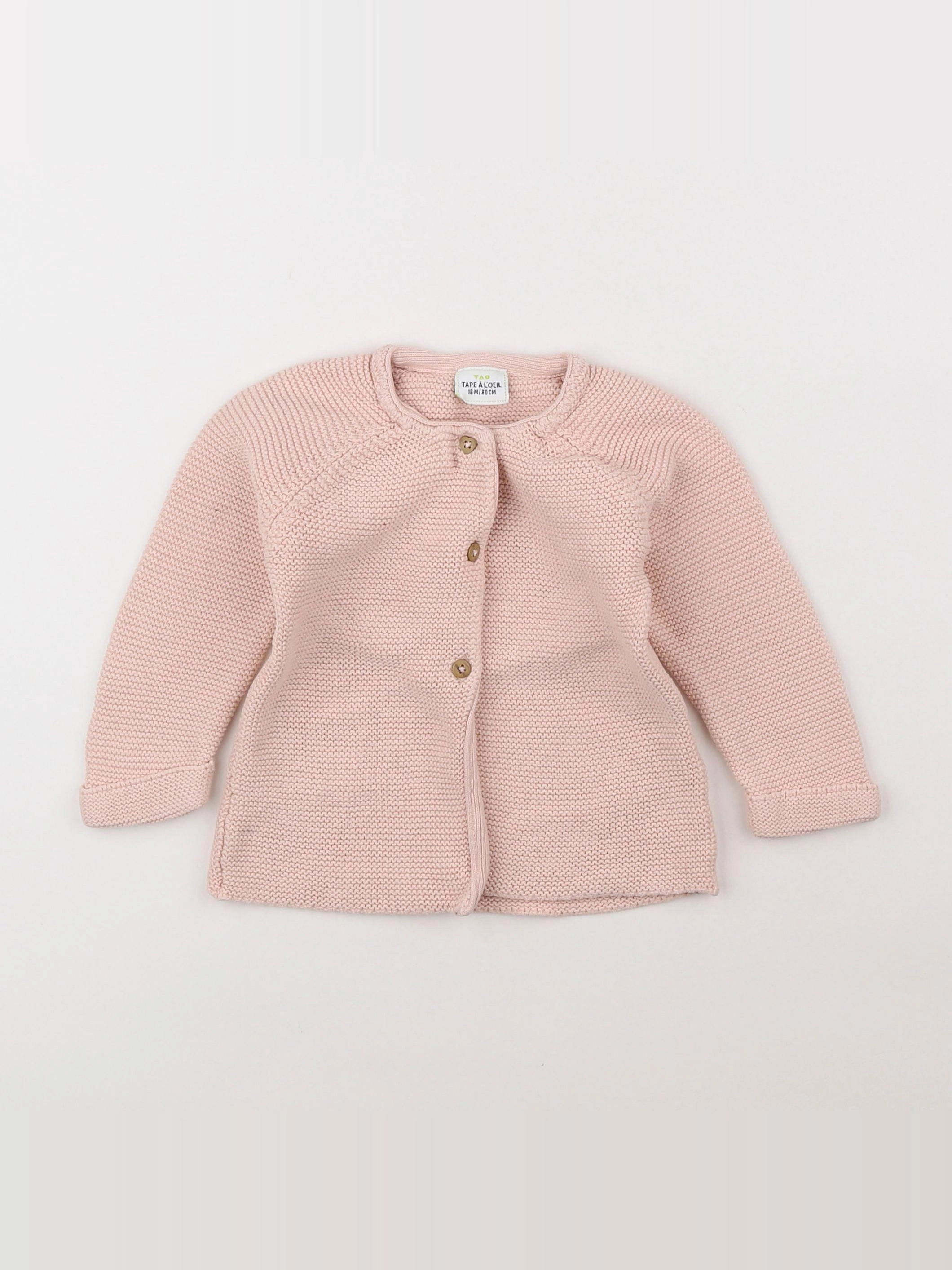 Tape à l'oeil - gilet rose - 18 mois