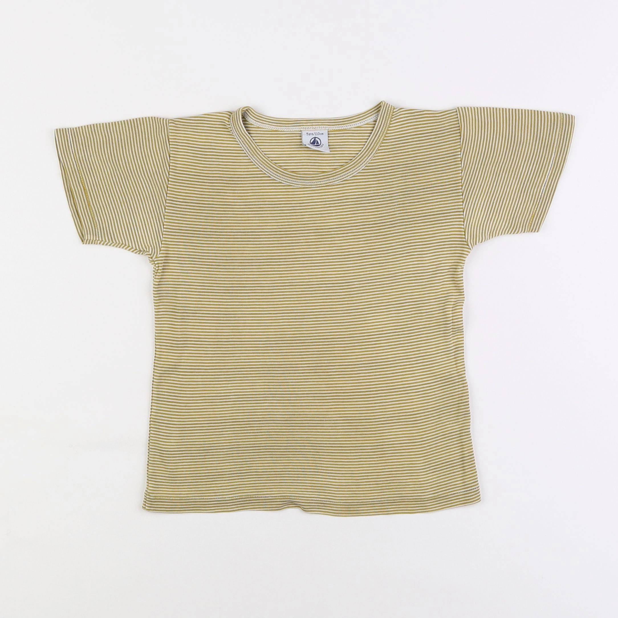 Petit Bateau - tee-shirt jaune - 5 ans