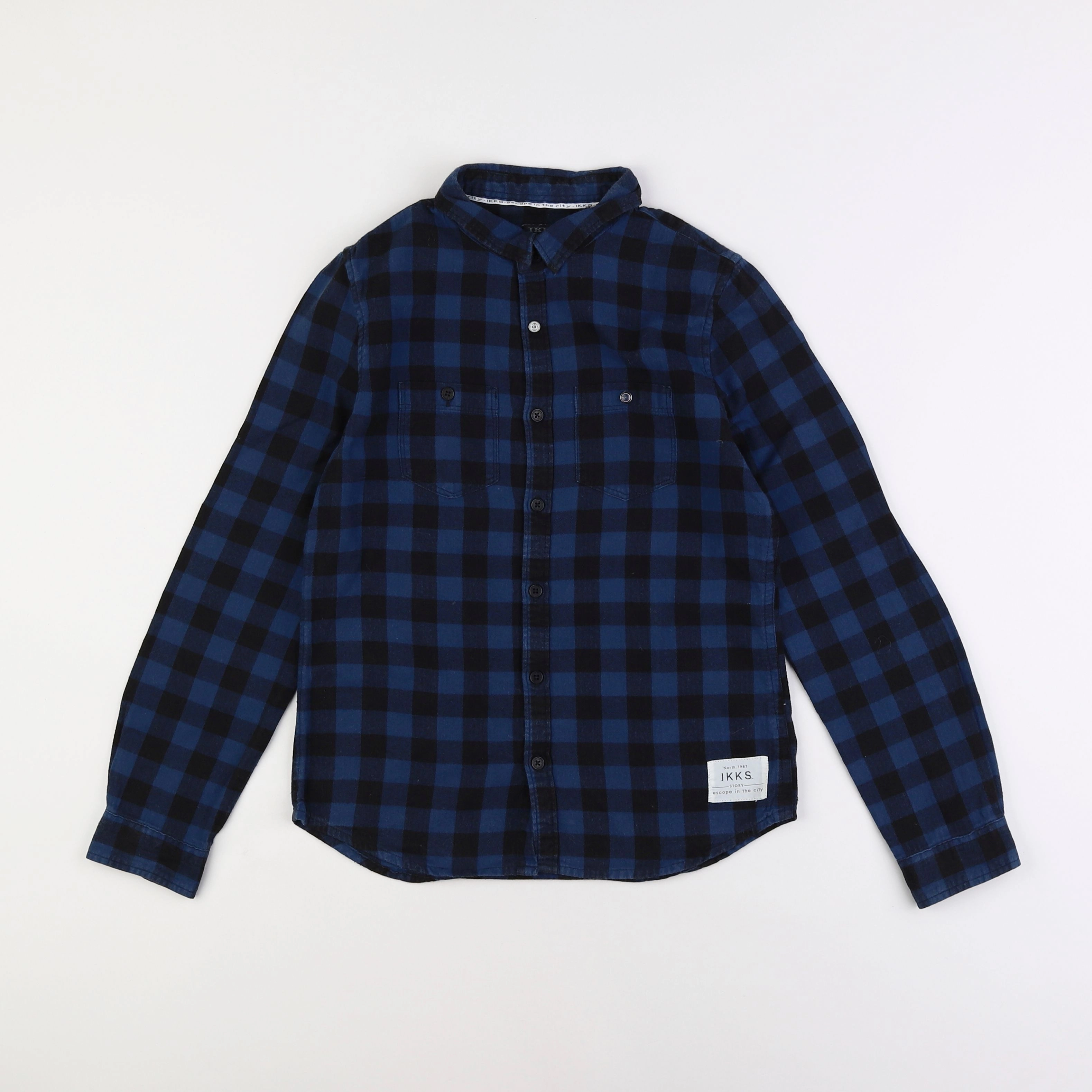 IKKS - chemise bleu - 10 ans