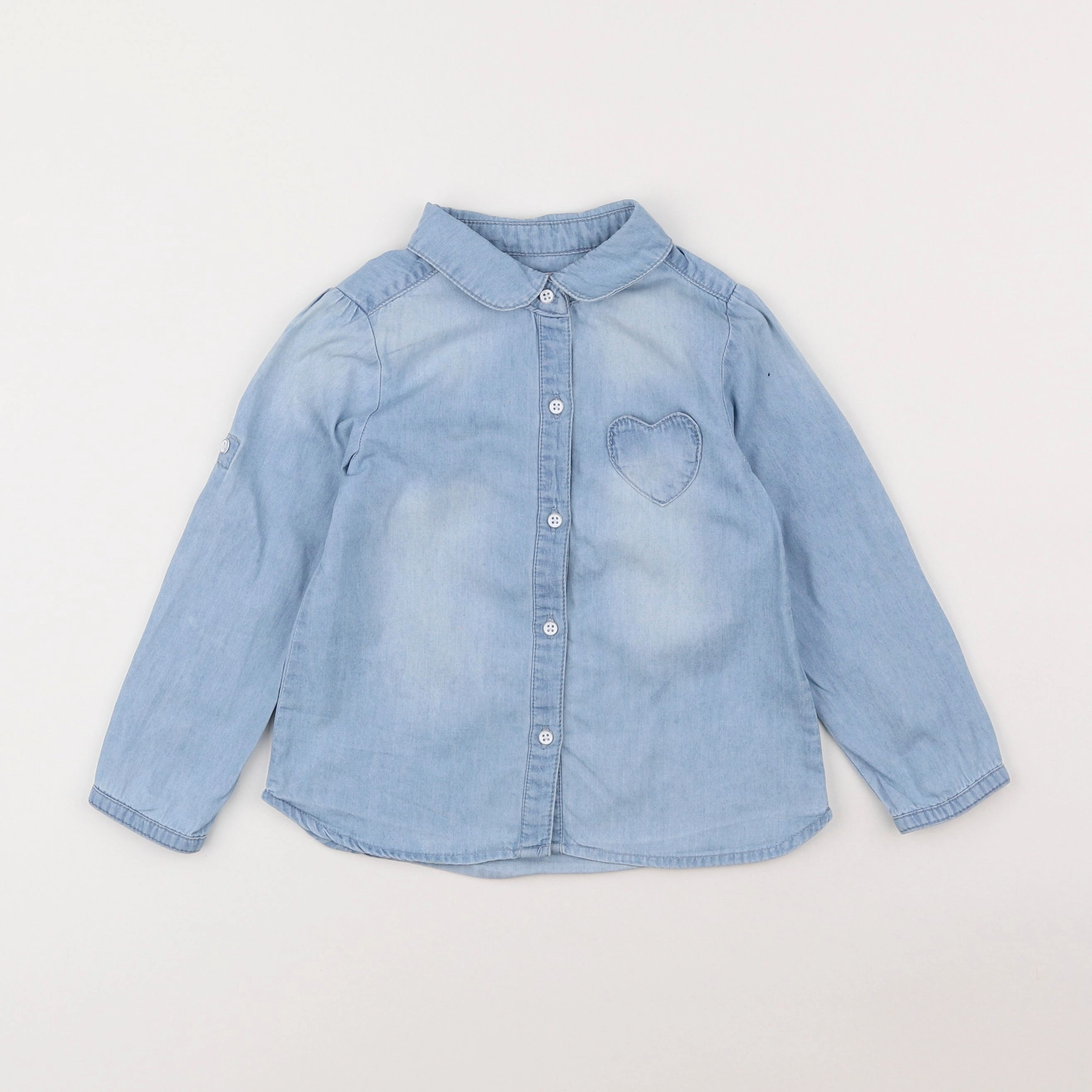 Vertbaudet - blouse bleu - 3 ans