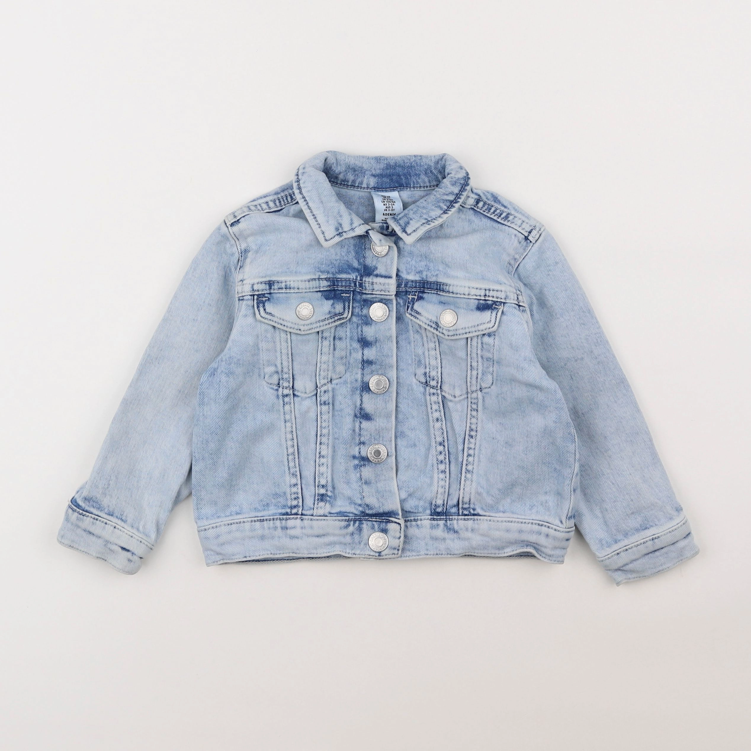 H&M - veste bleu - 2/3 ans