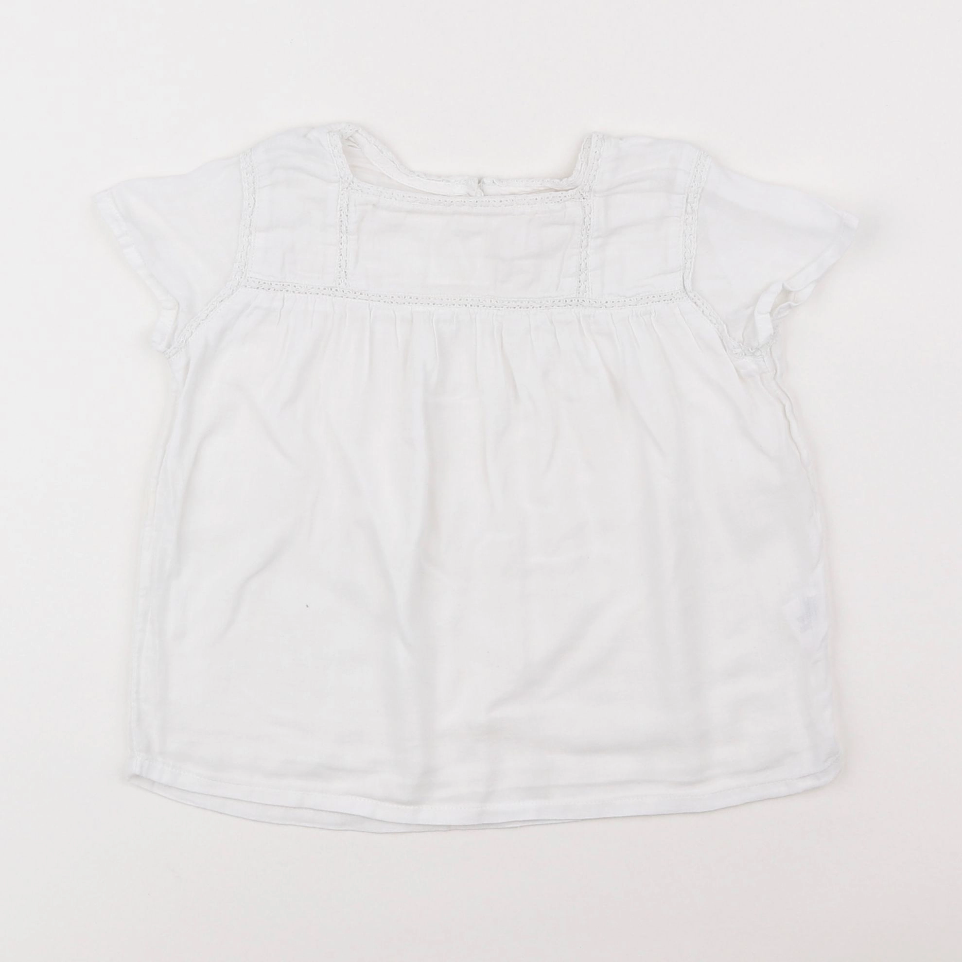 Monoprix - blouse blanc - 3 ans