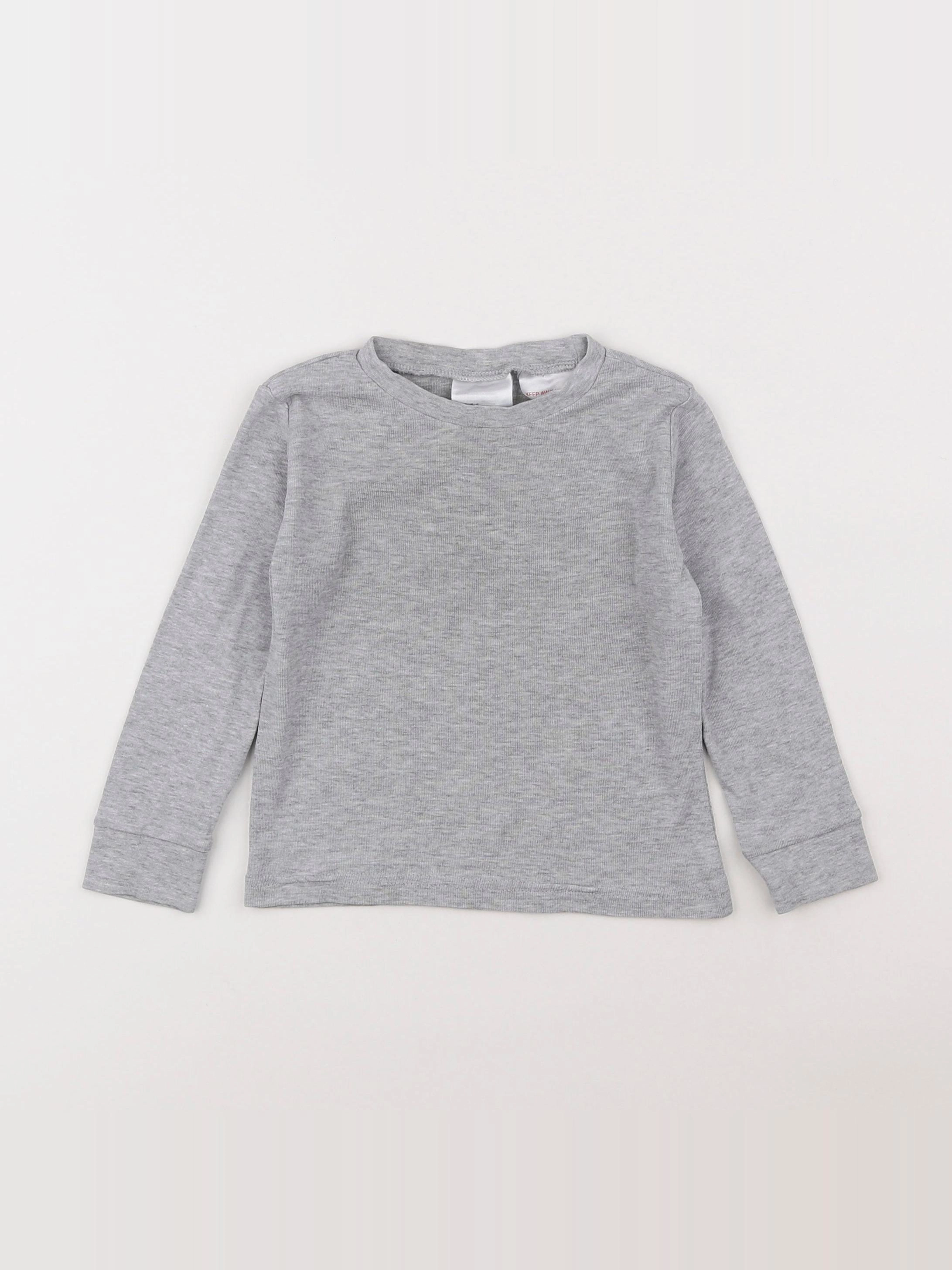H&M - tee-shirt gris - 18 mois à 2 ans