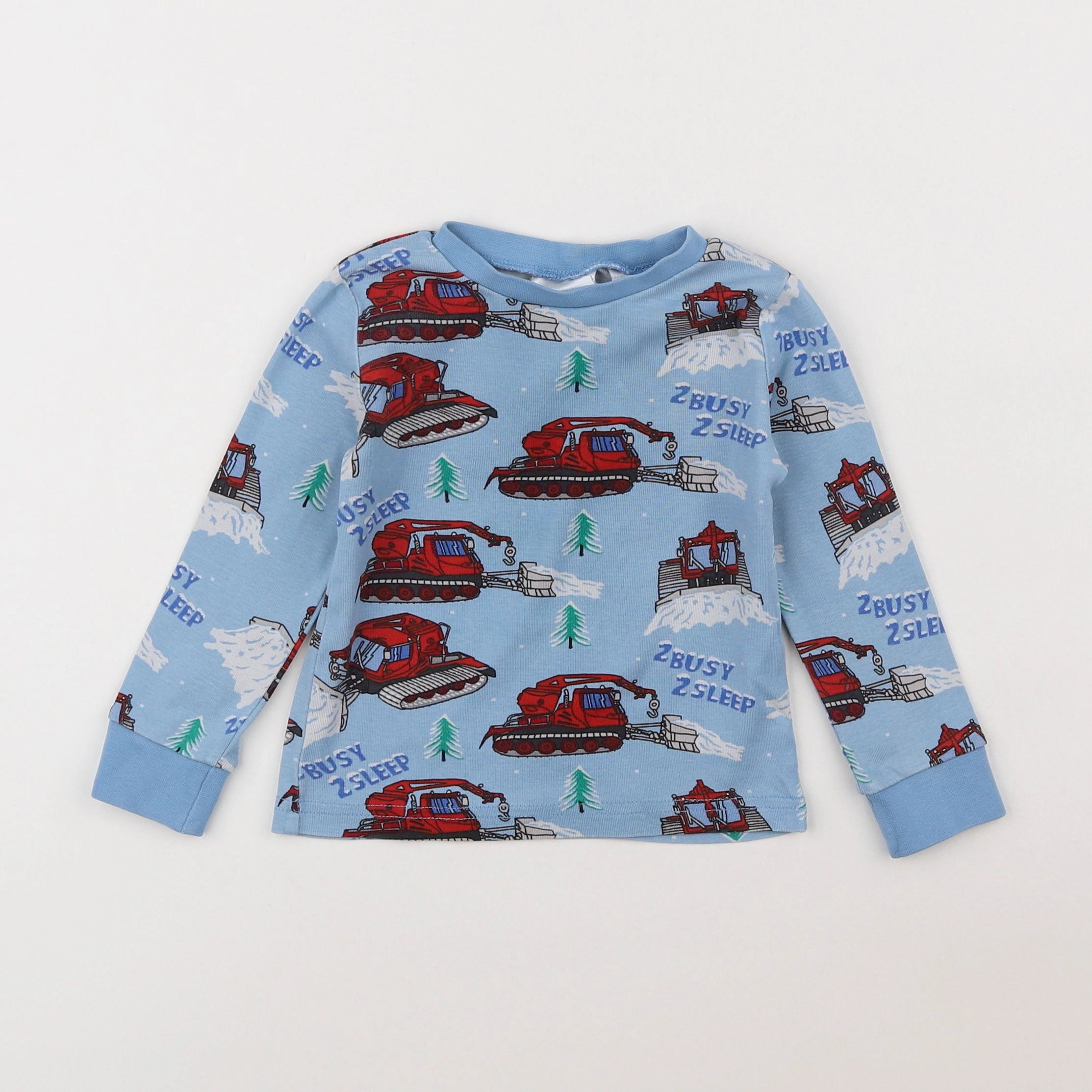 H&M - tee-shirt bleu, rouge - 18 mois à 2 ans