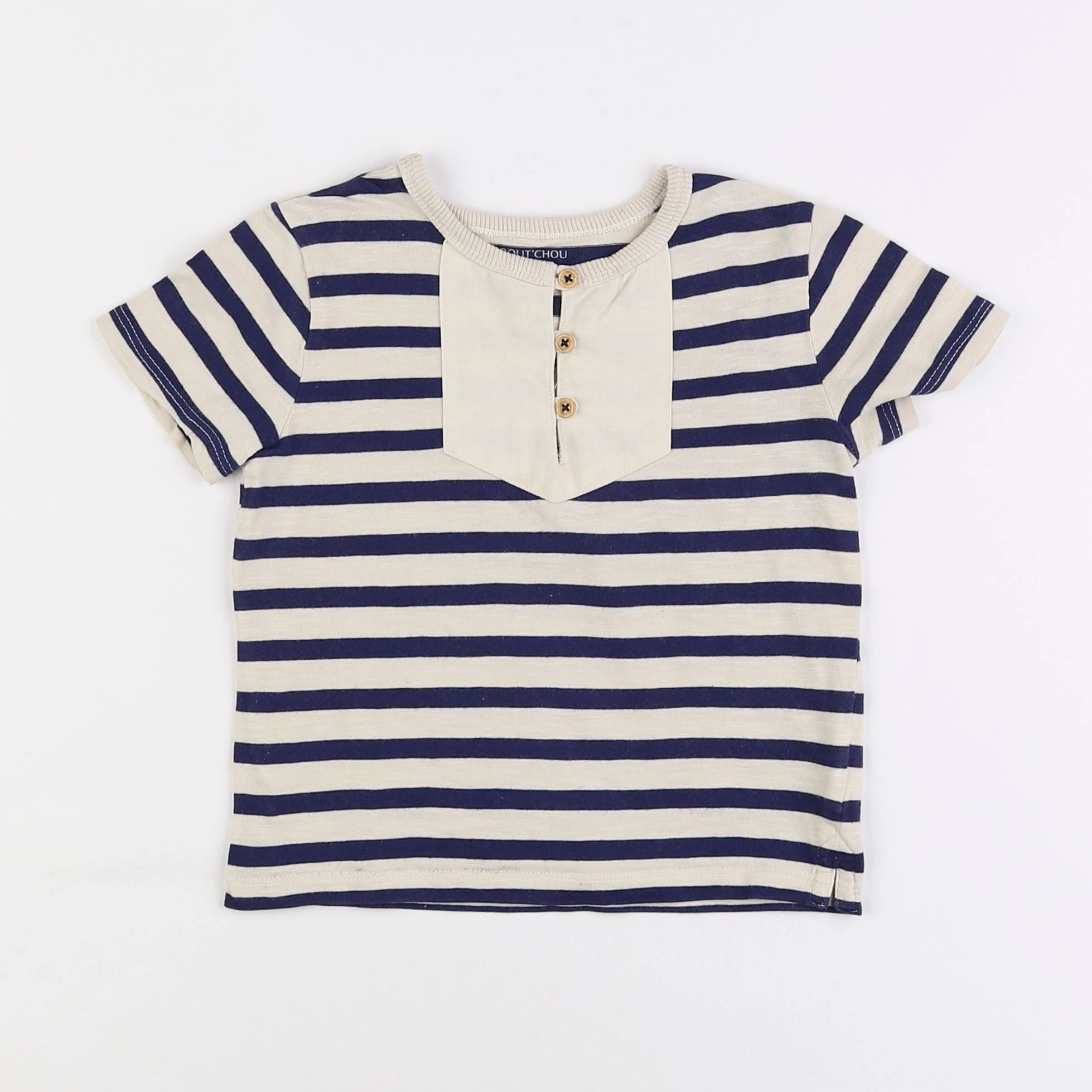 Boutchou - tee-shirt bleu - 2 ans