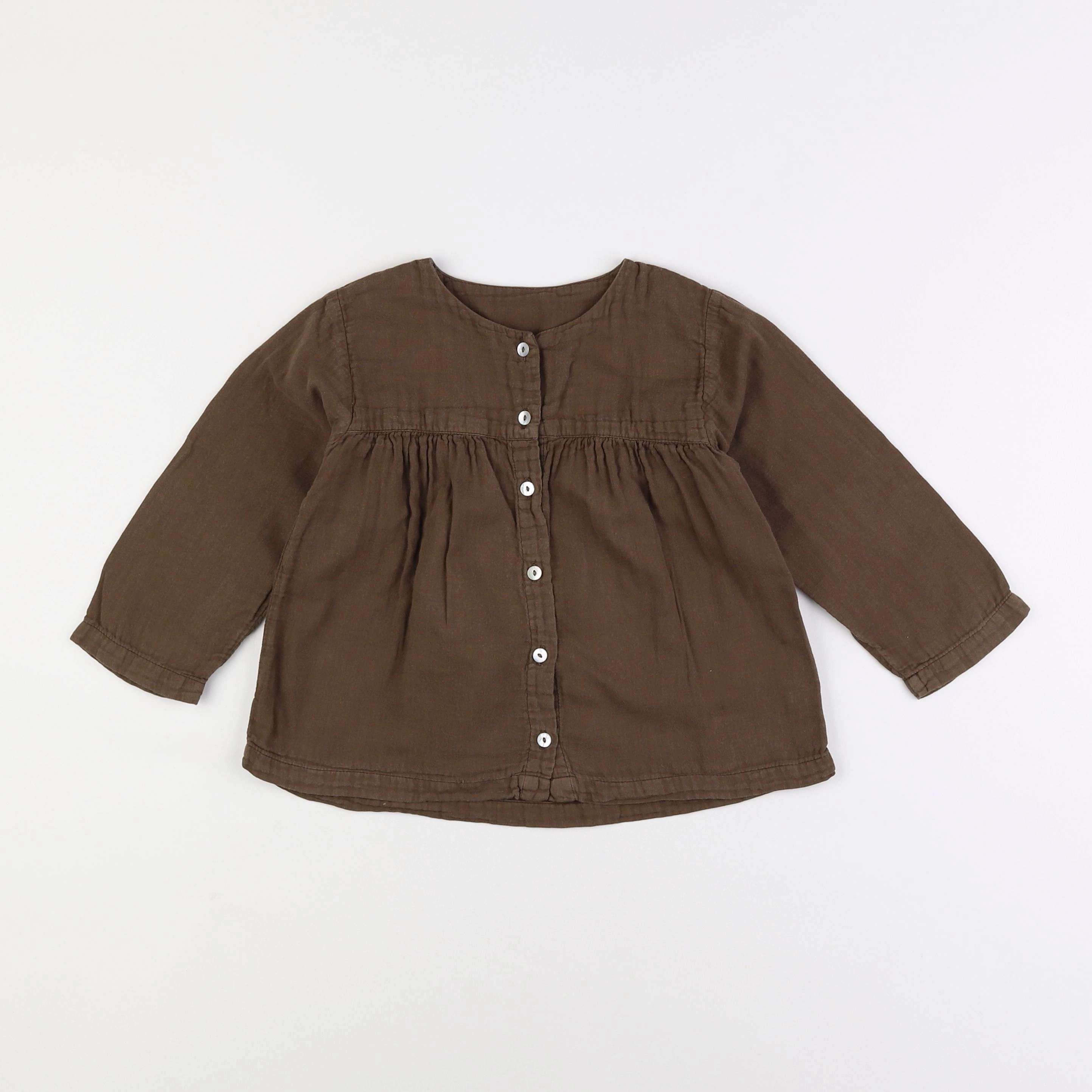 Poudre Organic - blouse marron - 3 ans