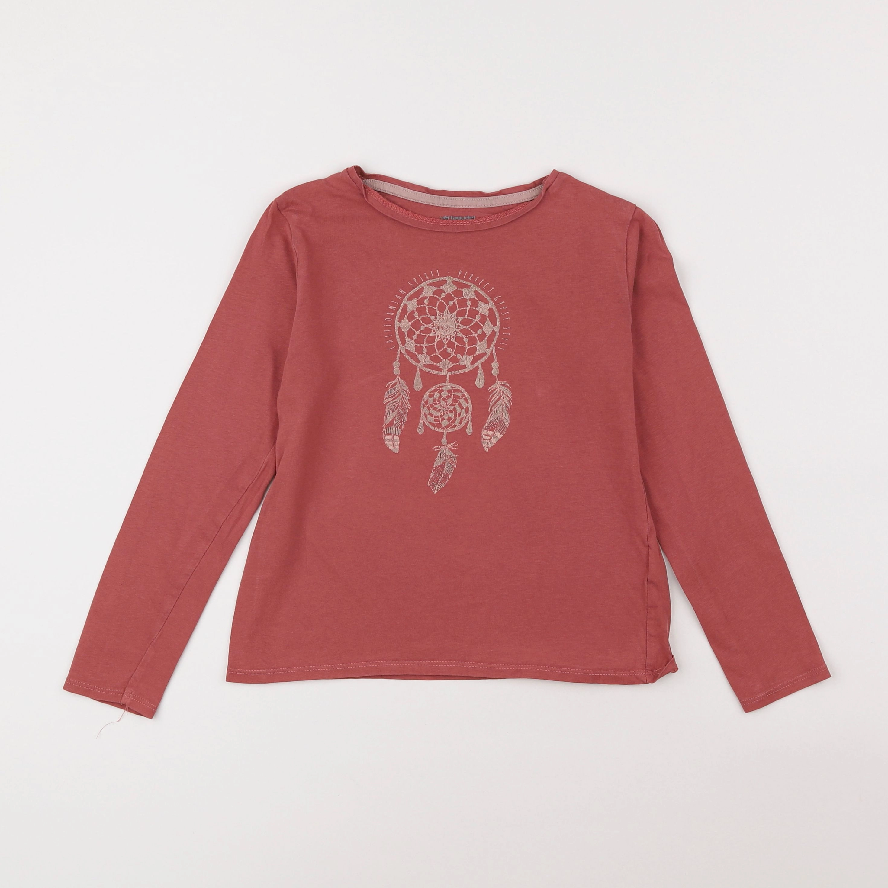 Vertbaudet - tee-shirt rose - 8 ans