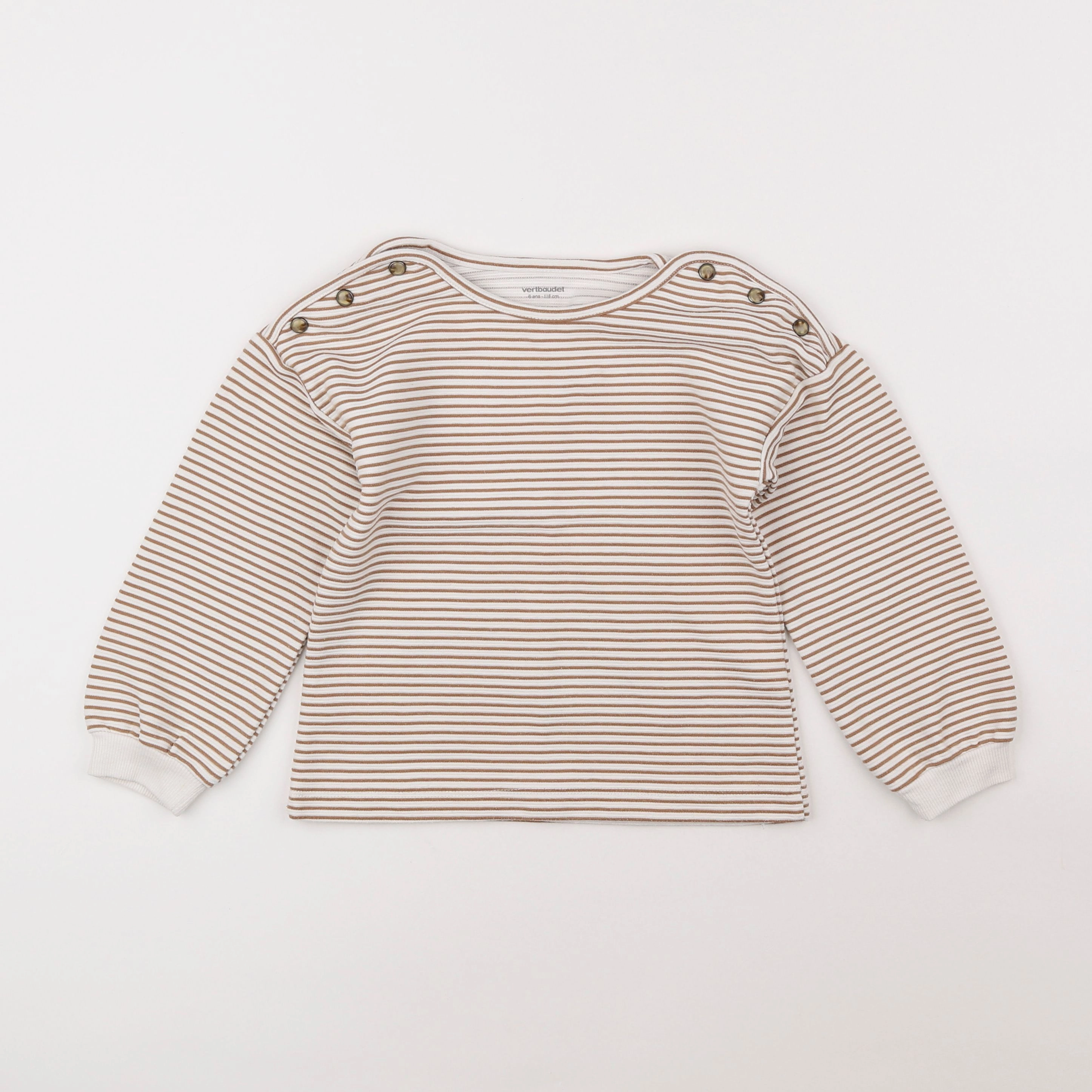 Vertbaudet - pull blanc - 6 ans