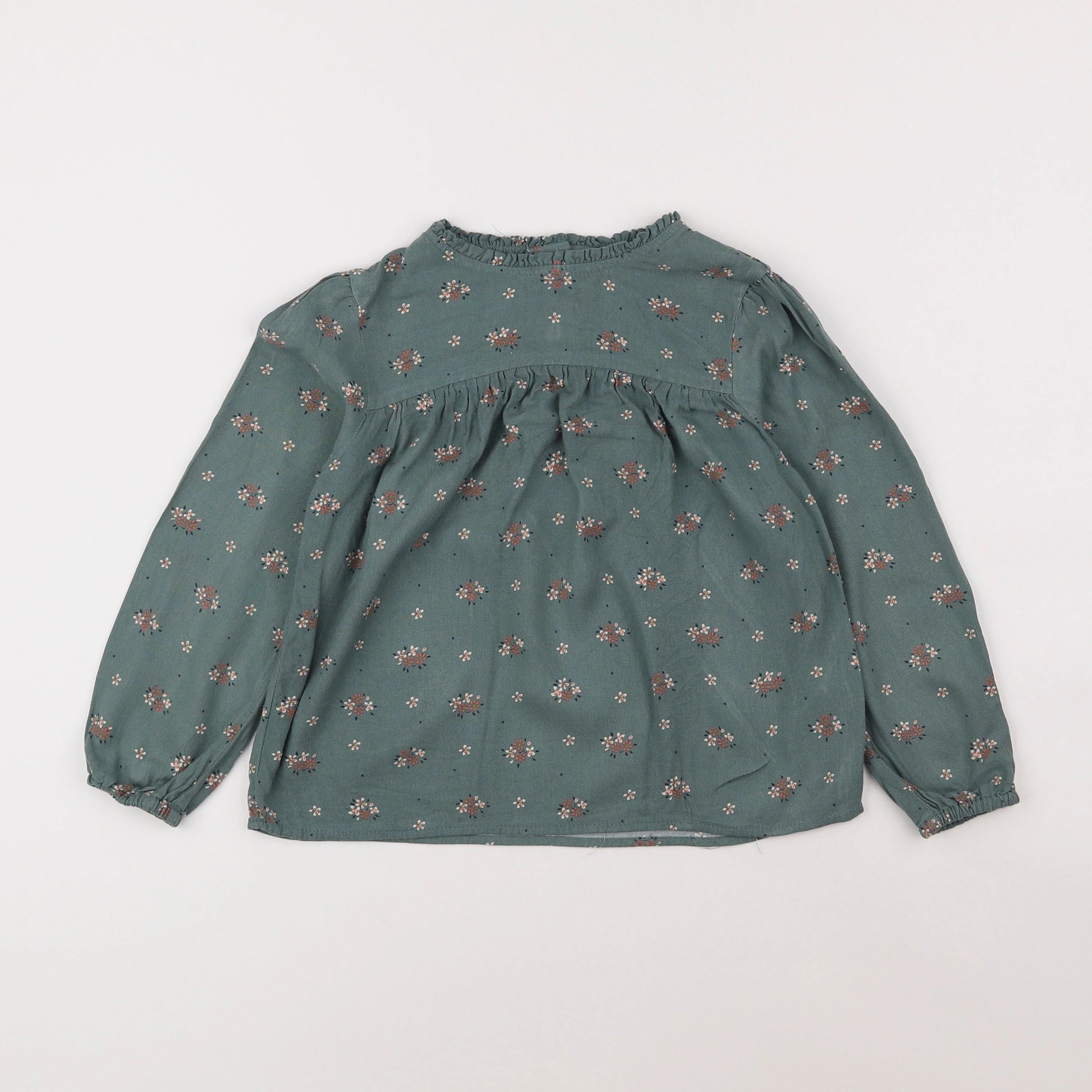 Vertbaudet - blouse vert - 7 ans