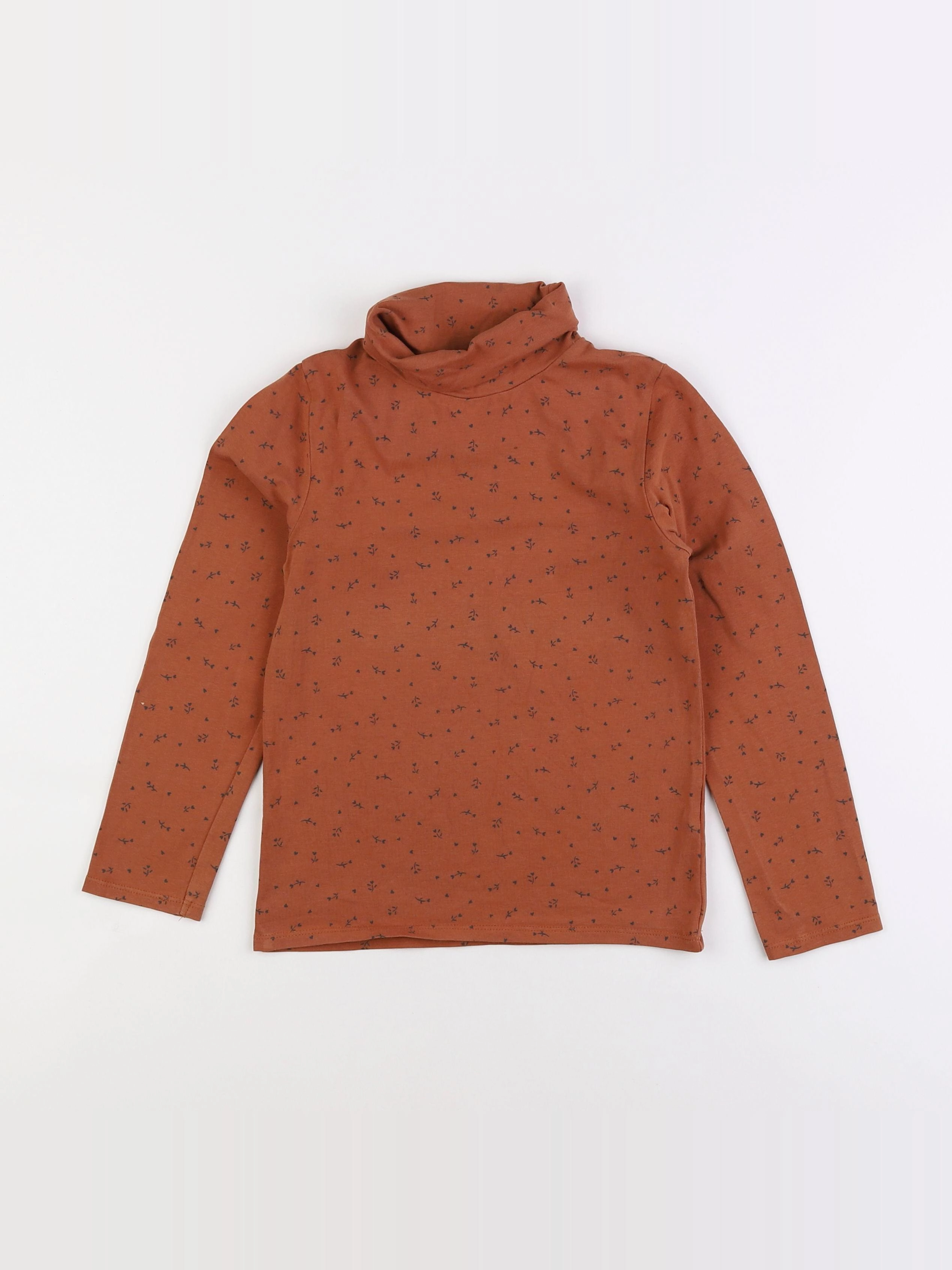 Vertbaudet - sous-pull marron - 8 ans