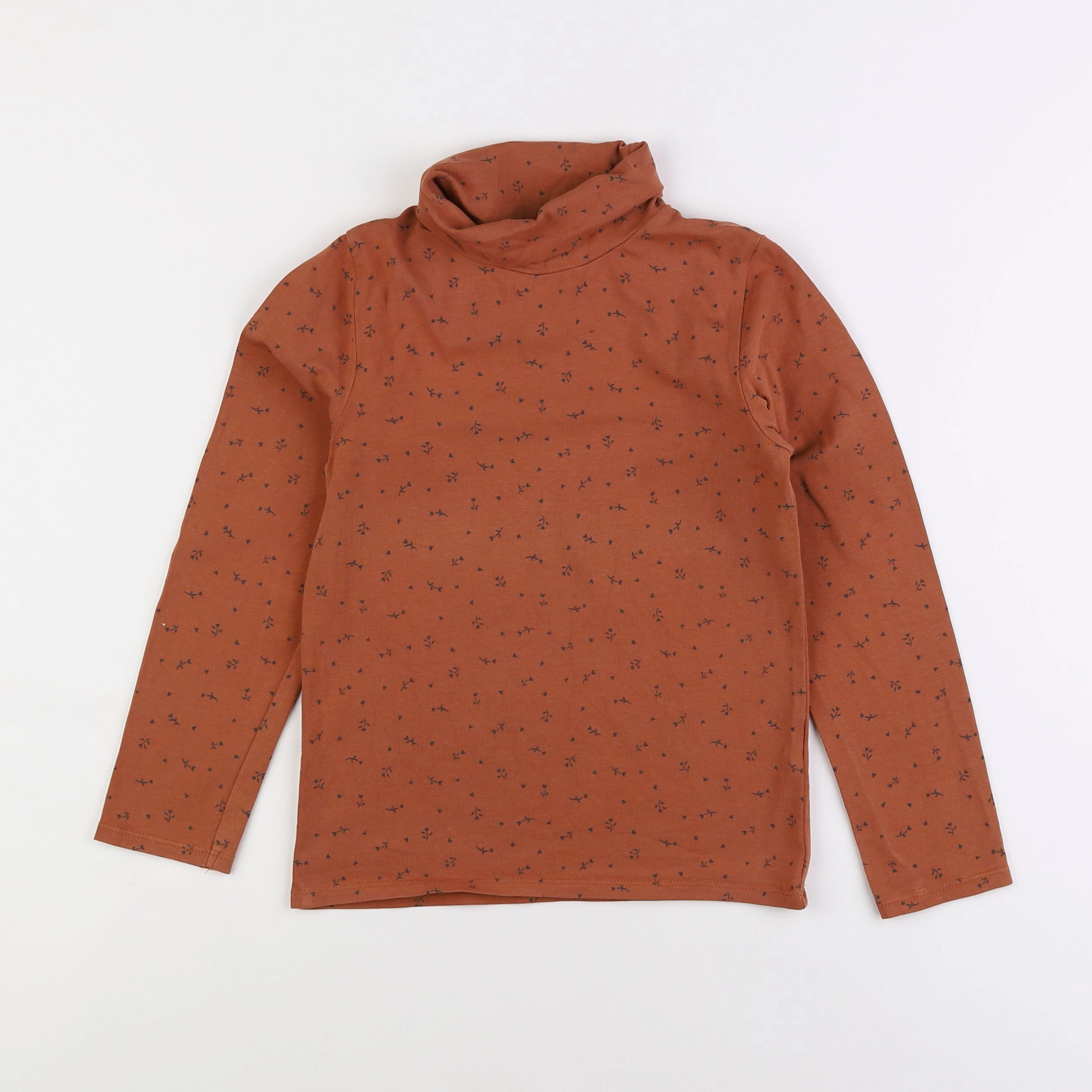 Vertbaudet - sous-pull marron - 8 ans