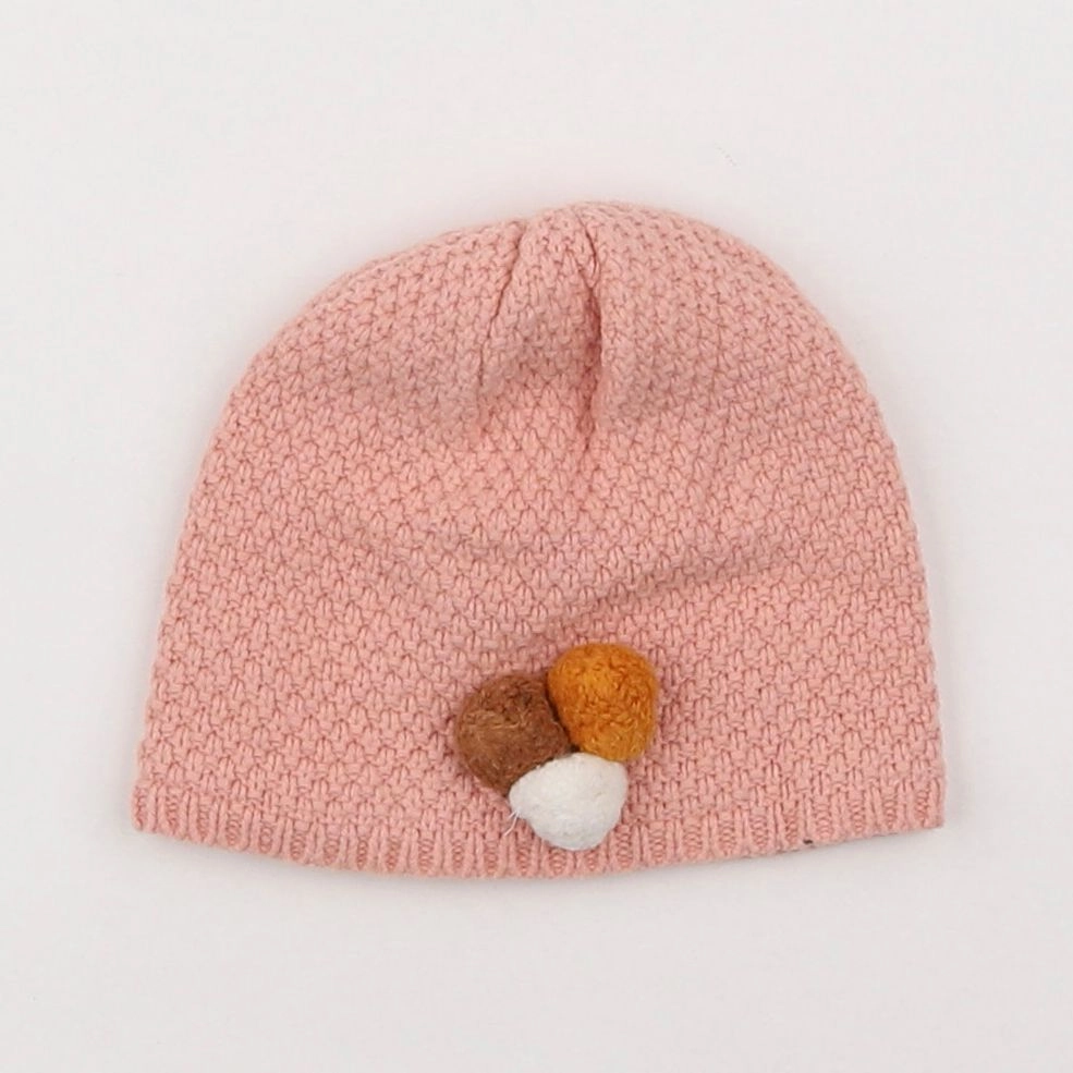 Vertbaudet - bonnet rose - 2/3 ans