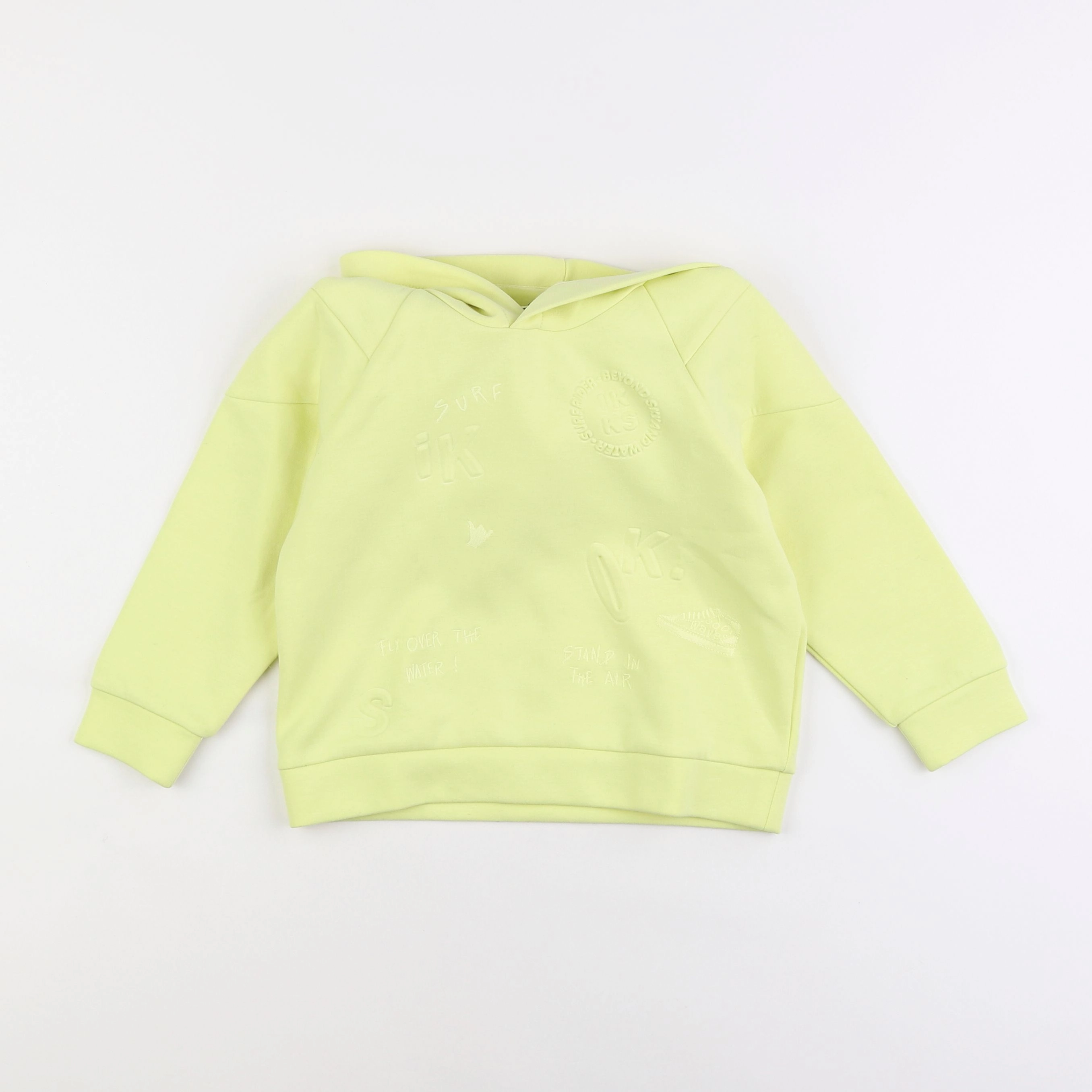 IKKS - sweat jaune fluo - 3 ans