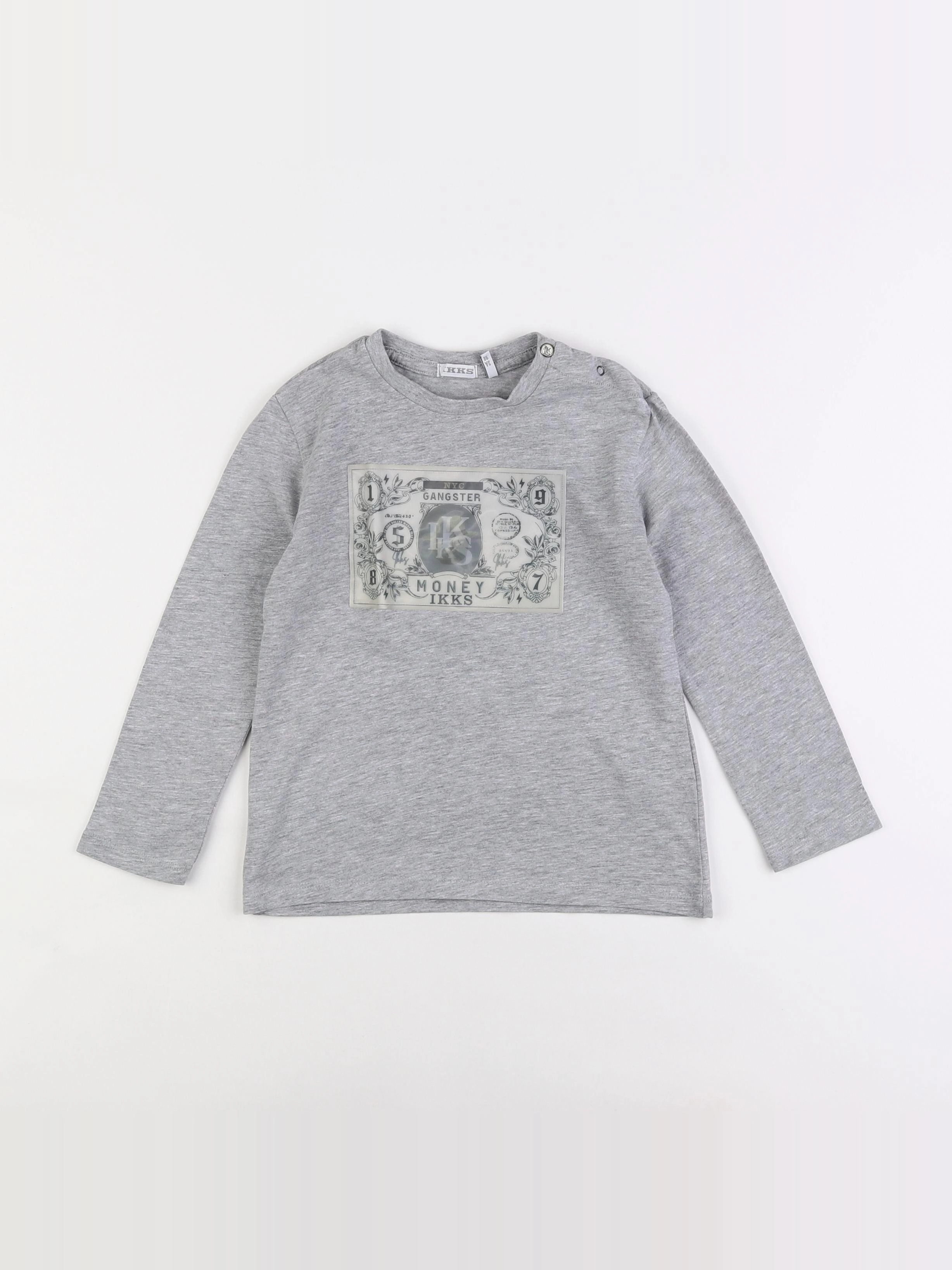 IKKS - tee-shirt gris - 3 ans