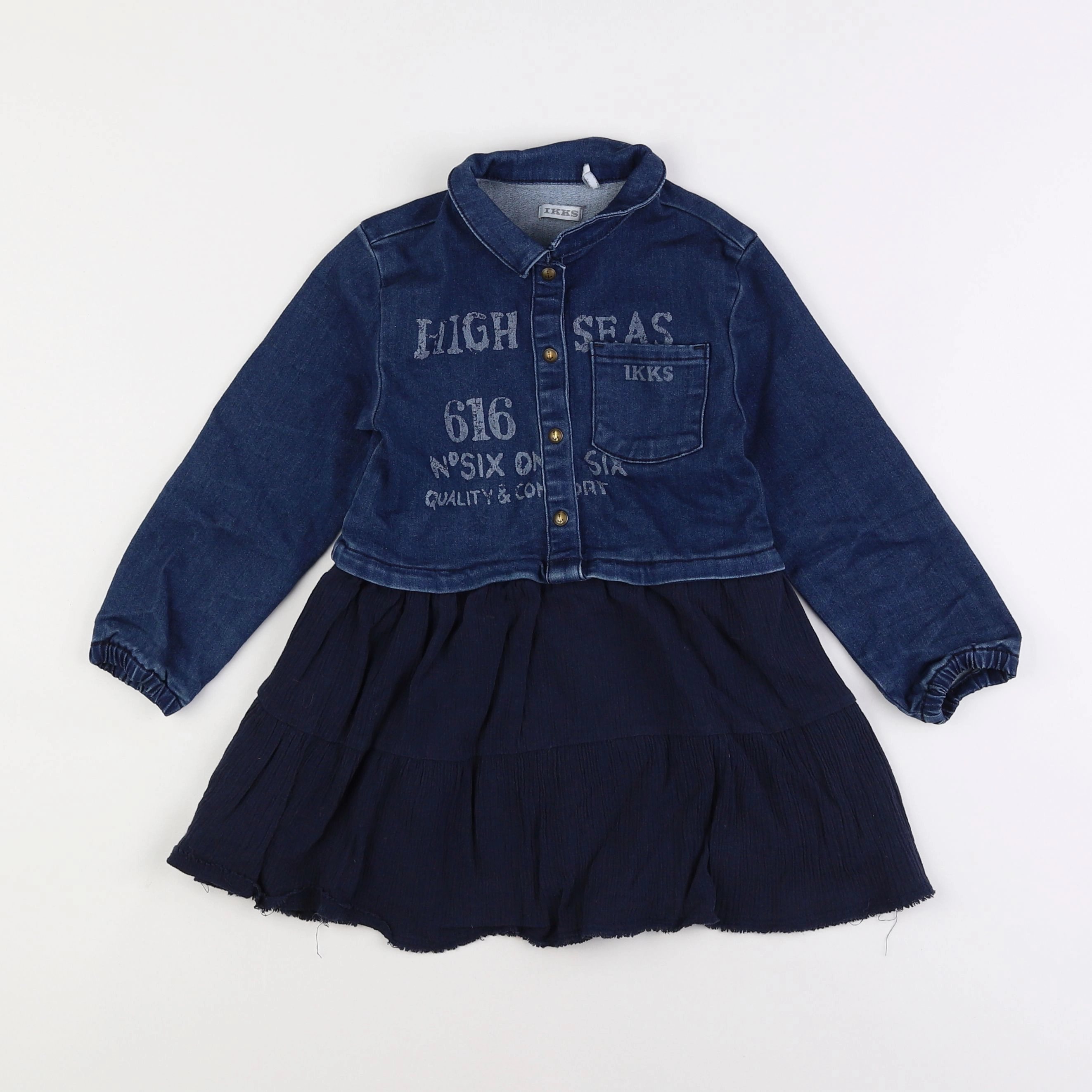 IKKS - robe bleu - 3 ans