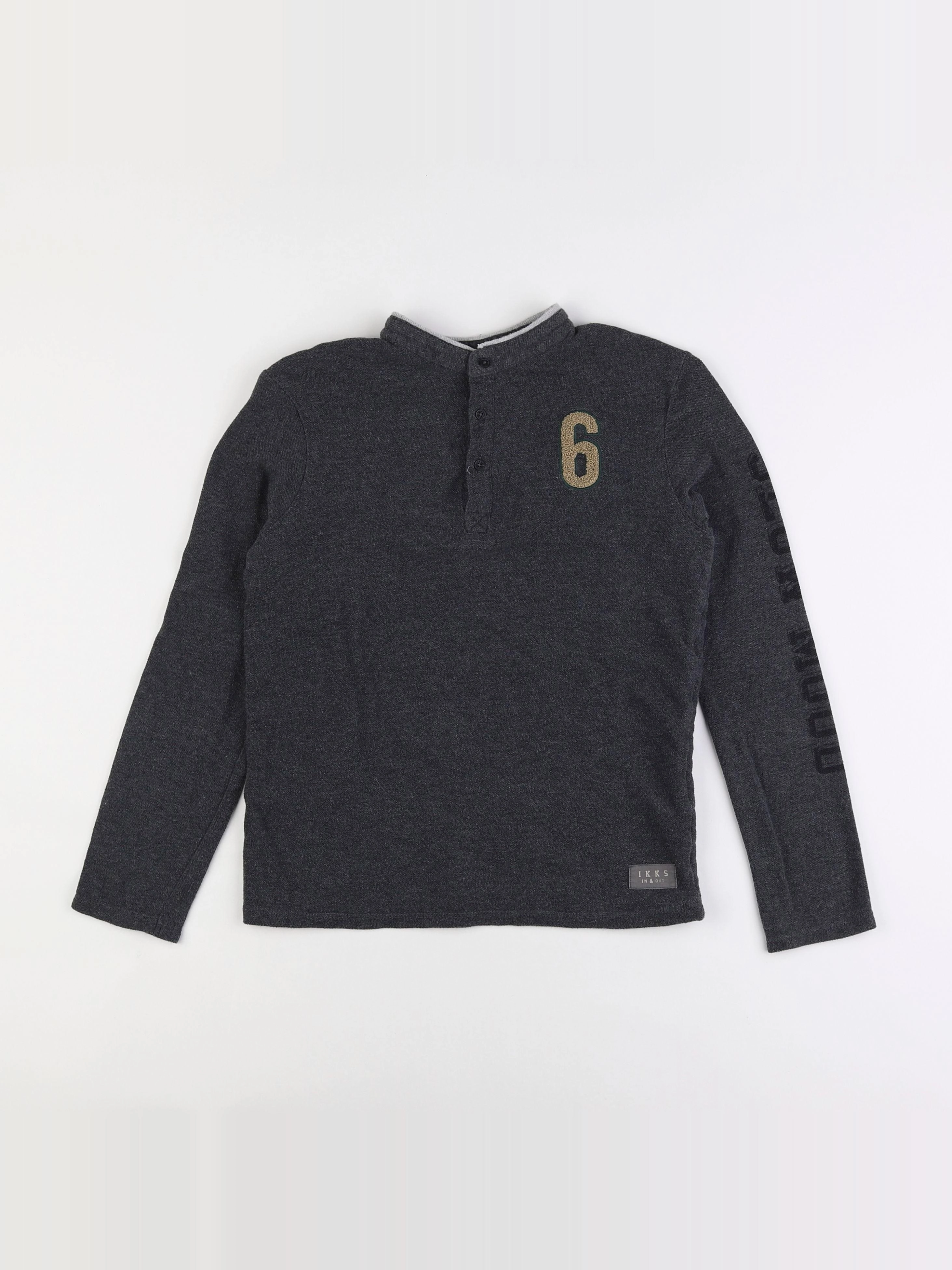 IKKS - polo gris - 12 ans