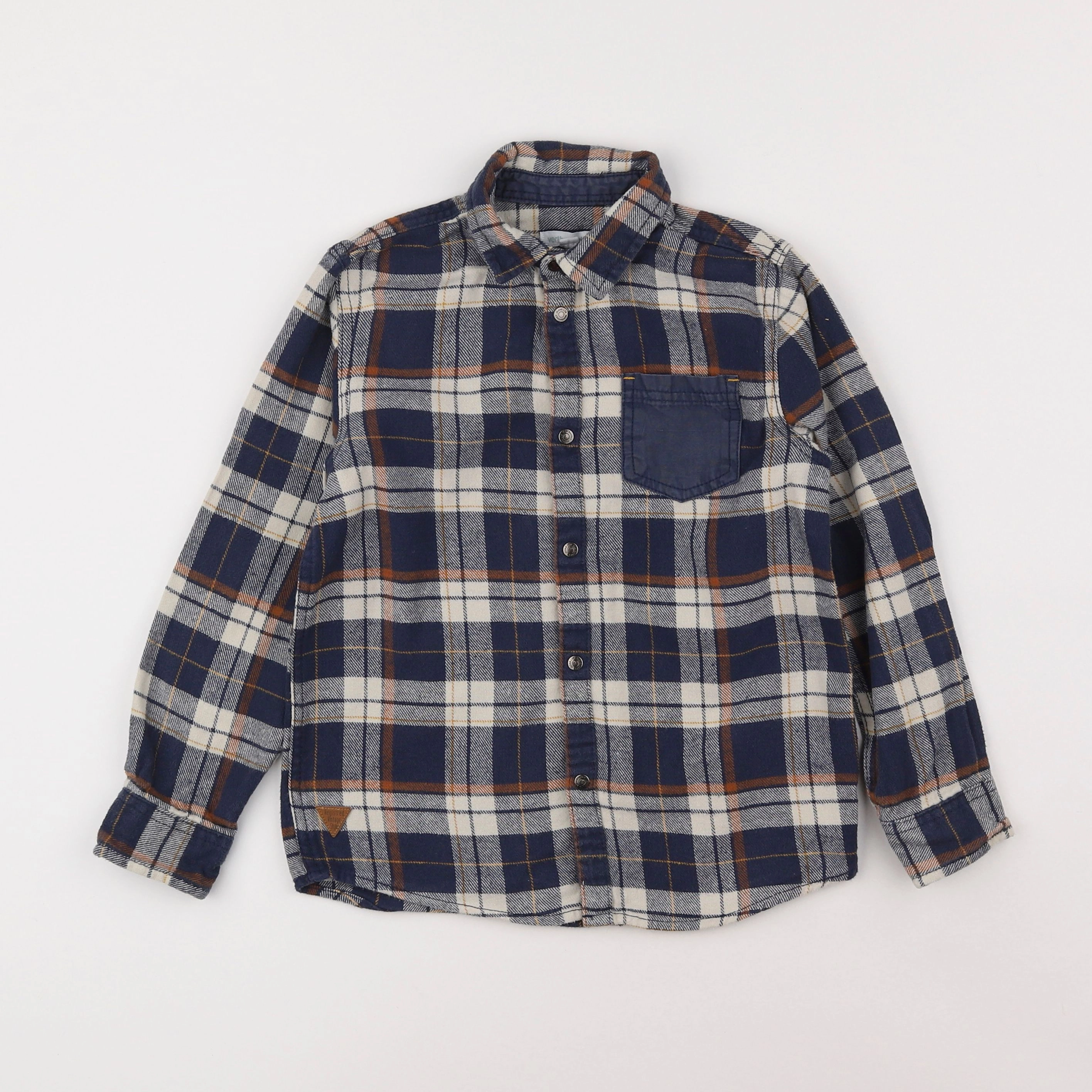 Vertbaudet - chemise bleu - 8 ans