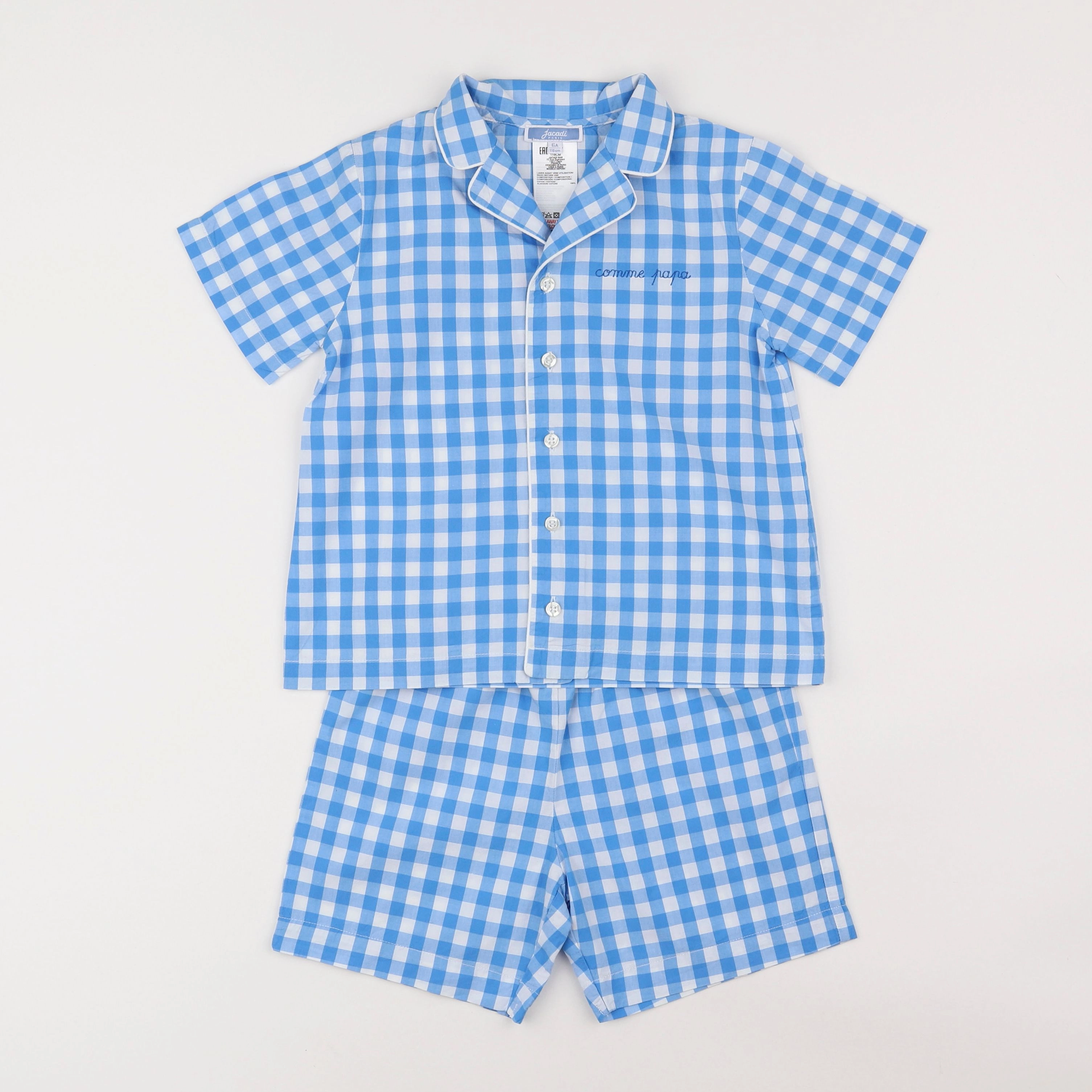 Jacadi - pyjama coton bleu - 6 ans