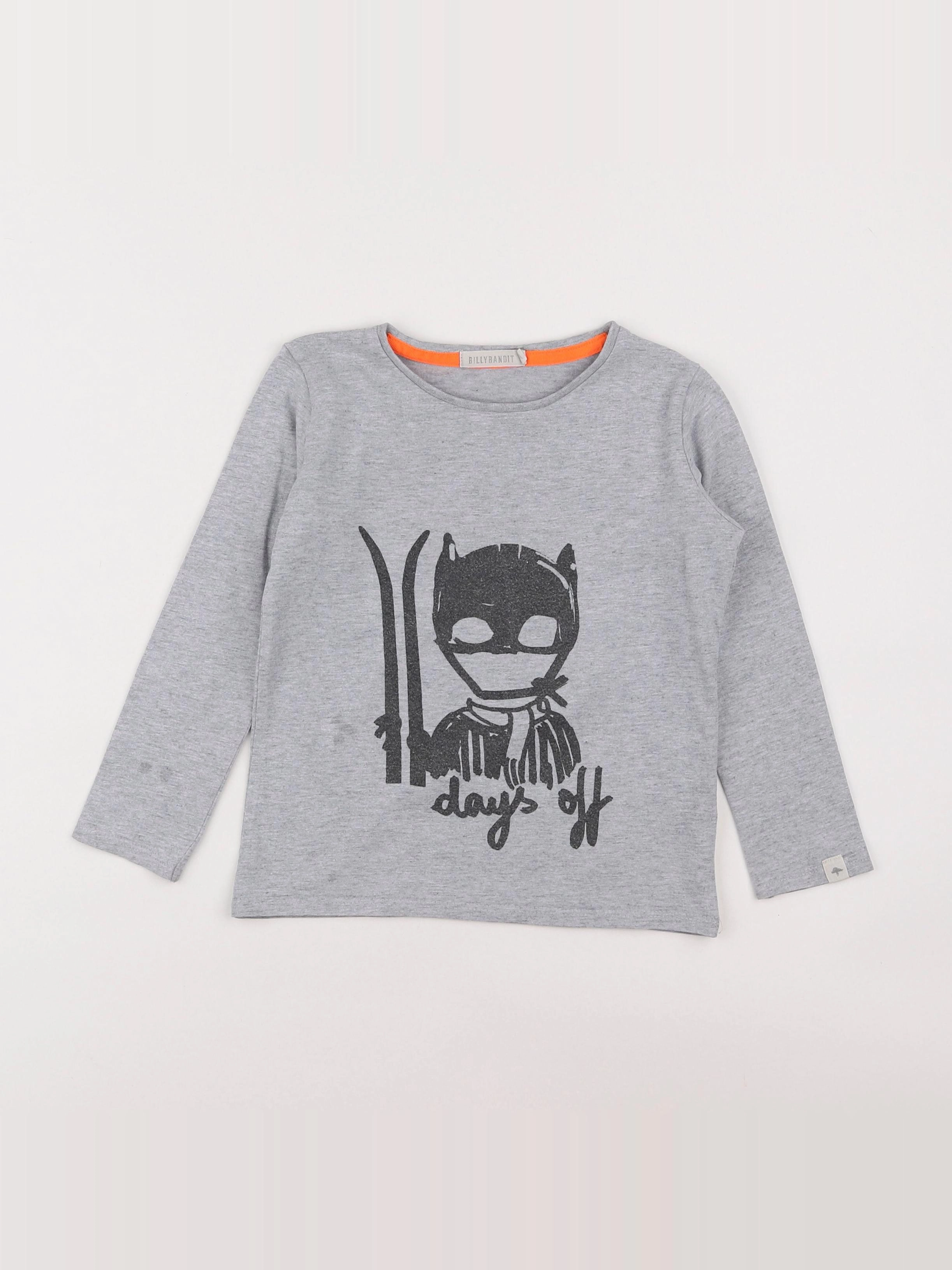 Billy Bandit - tee-shirt gris - 4 ans