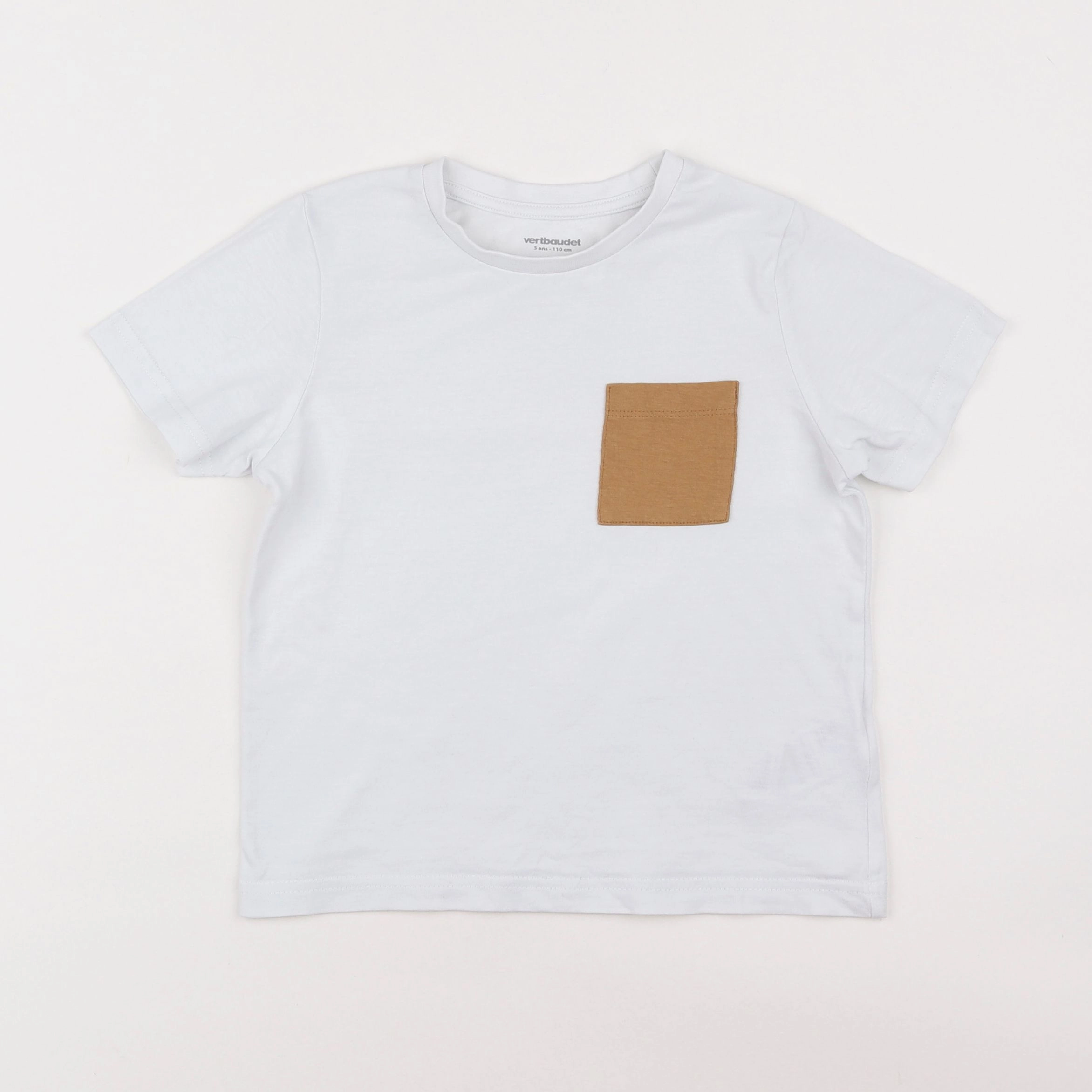 Vertbaudet - tee-shirt blanc - 5 ans