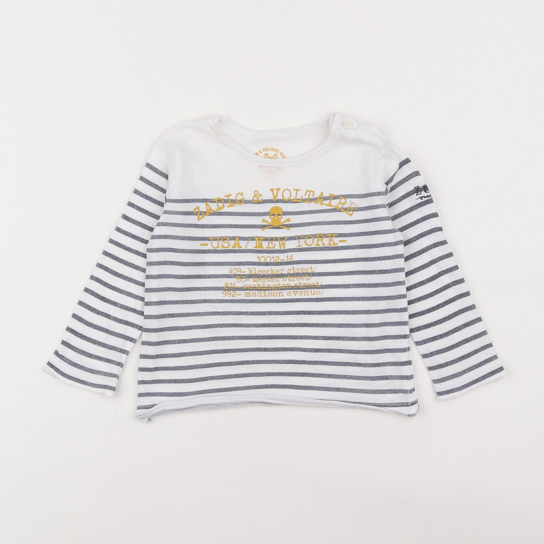 Zadig & Voltaire - tee-shirt blanc - 2 ans