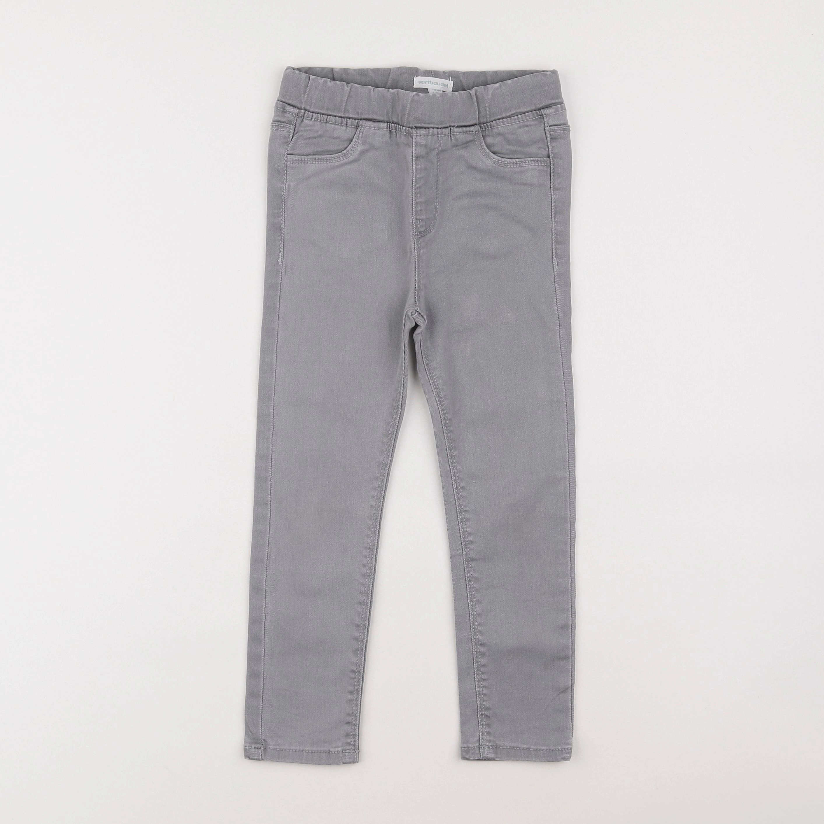 Vertbaudet - jegging gris - 4 ans