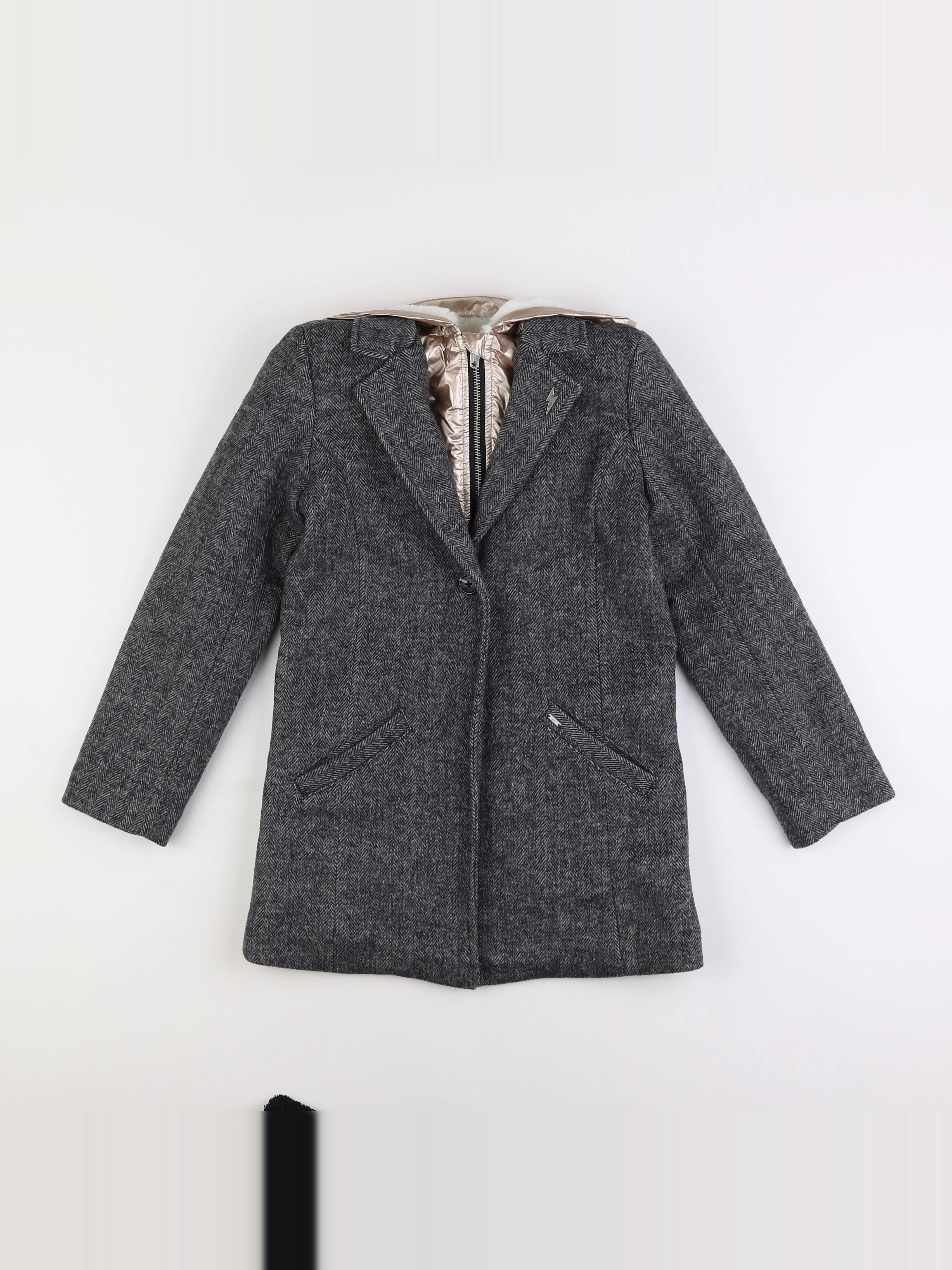 IKKS - veste doublé gris - 10 ans
