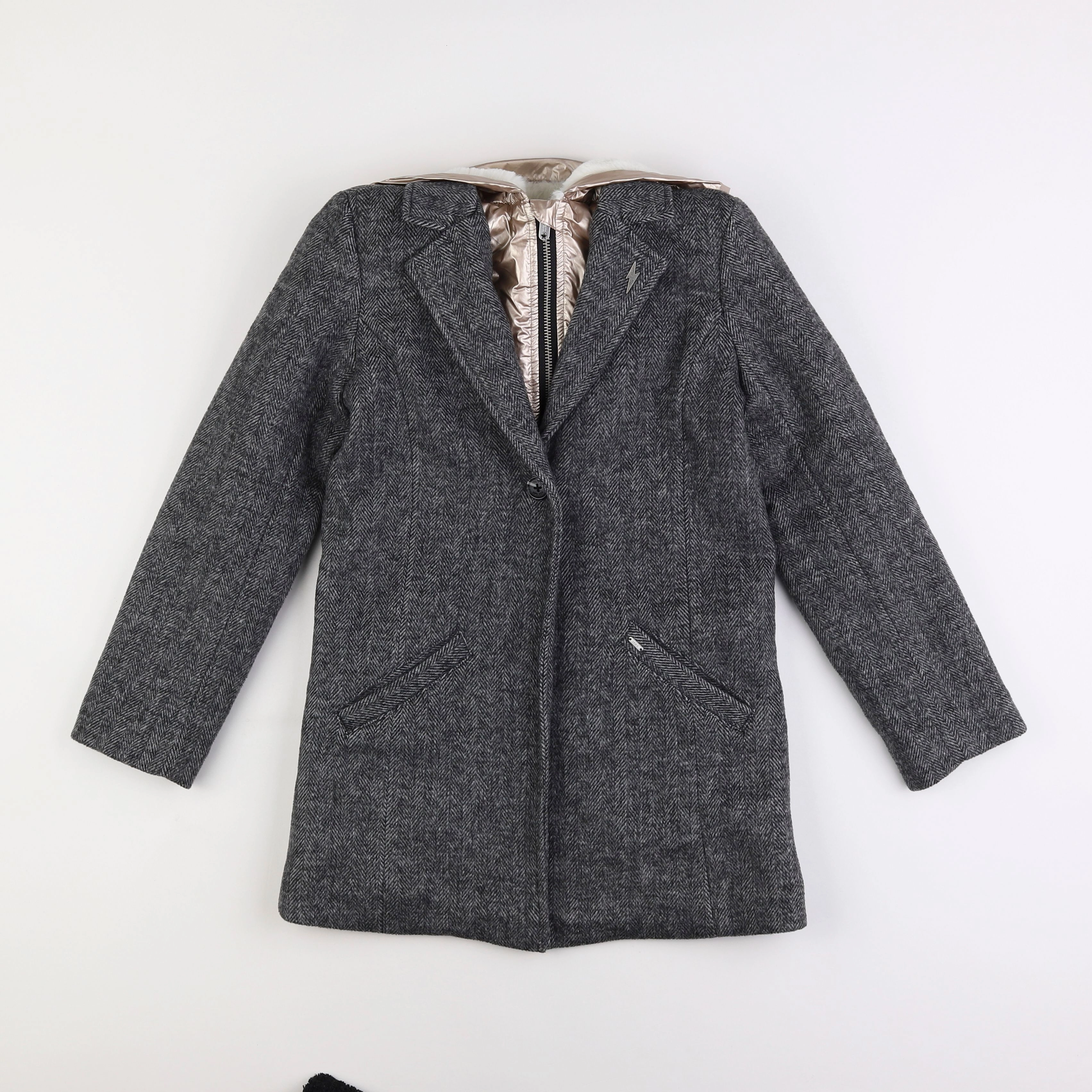 IKKS - veste doublé gris - 10 ans