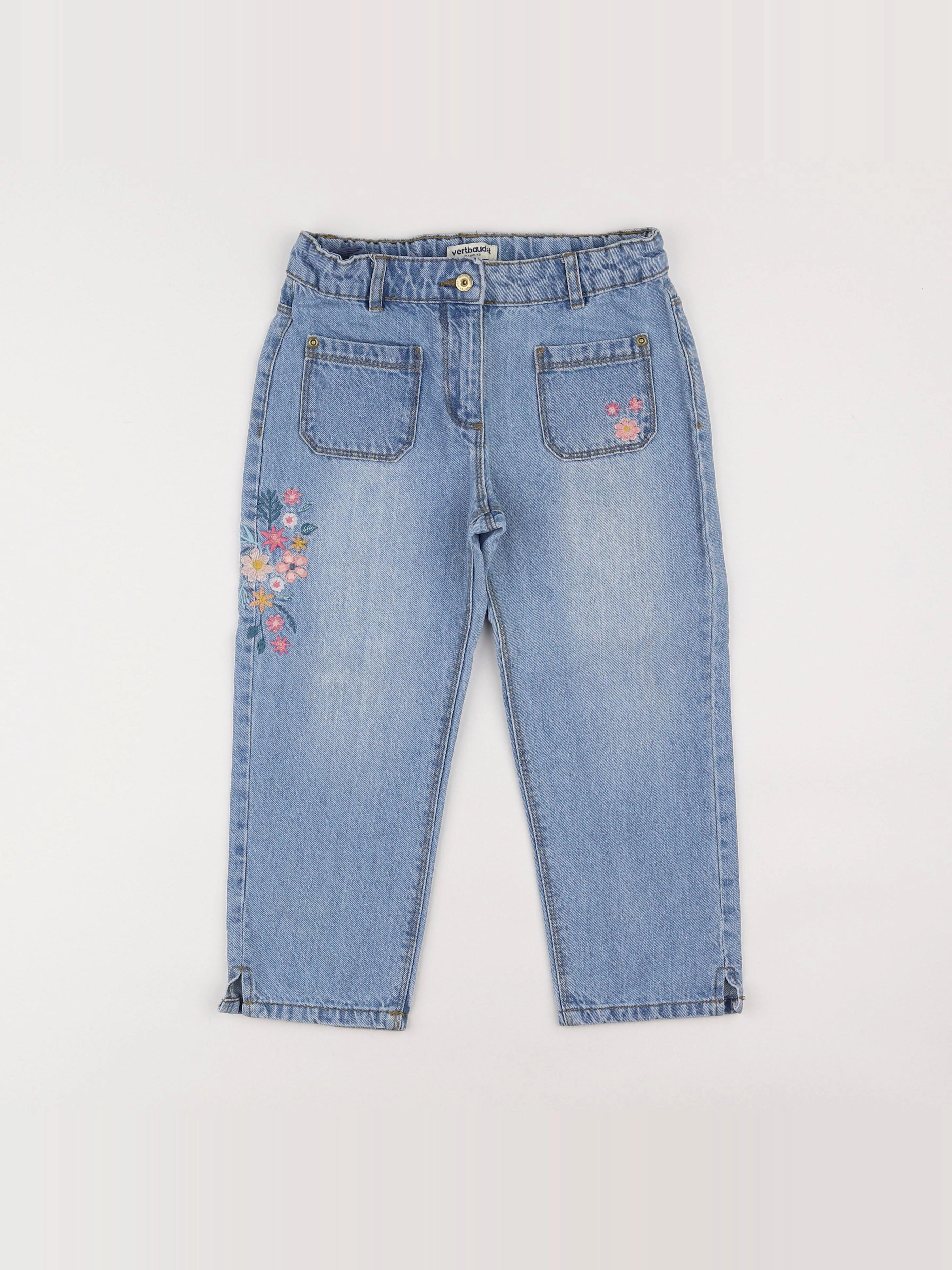 Vertbaudet - pantacourt bleu - 9 ans