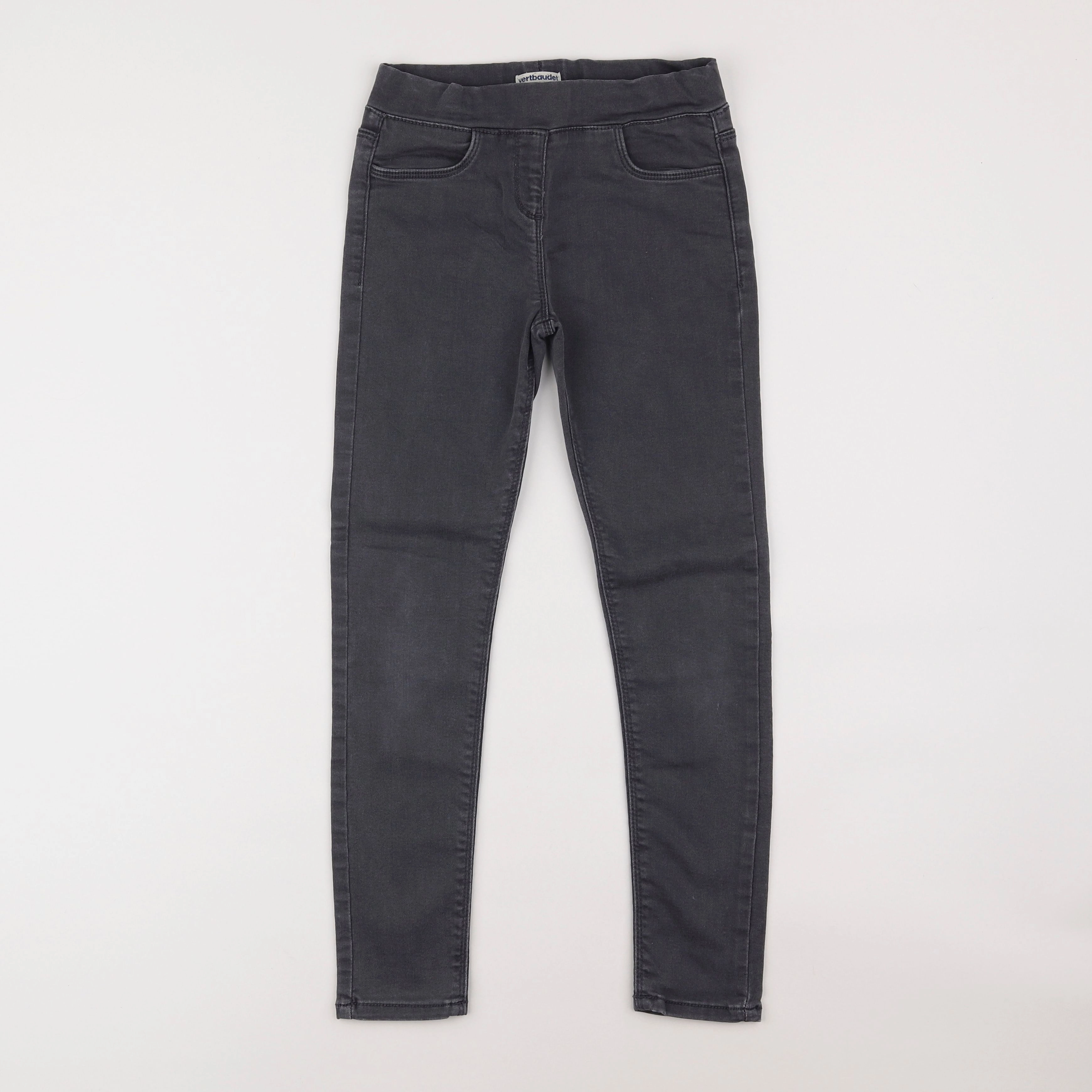 Vertbaudet - jegging gris - 9 ans