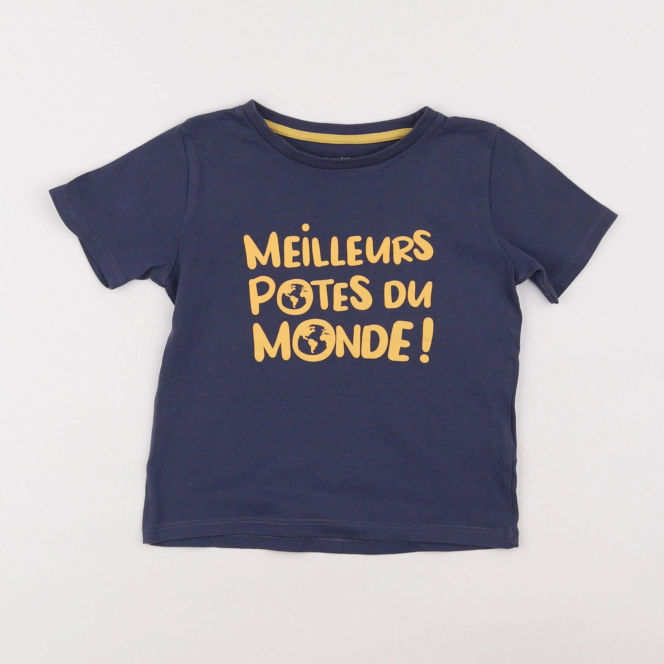 Vertbaudet - tee-shirt bleu - 4 ans