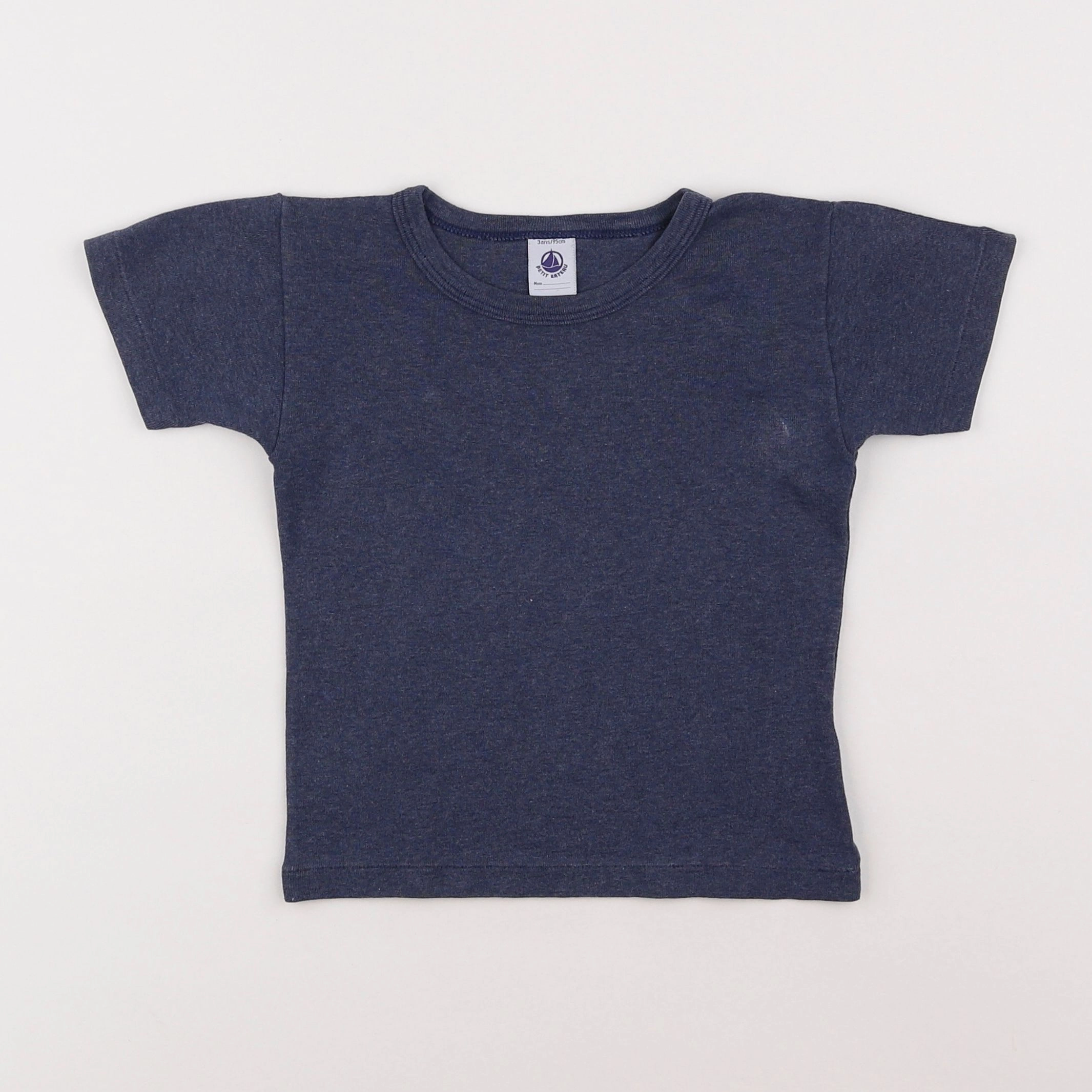 Petit Bateau - maillot de corps bleu - 3 ans