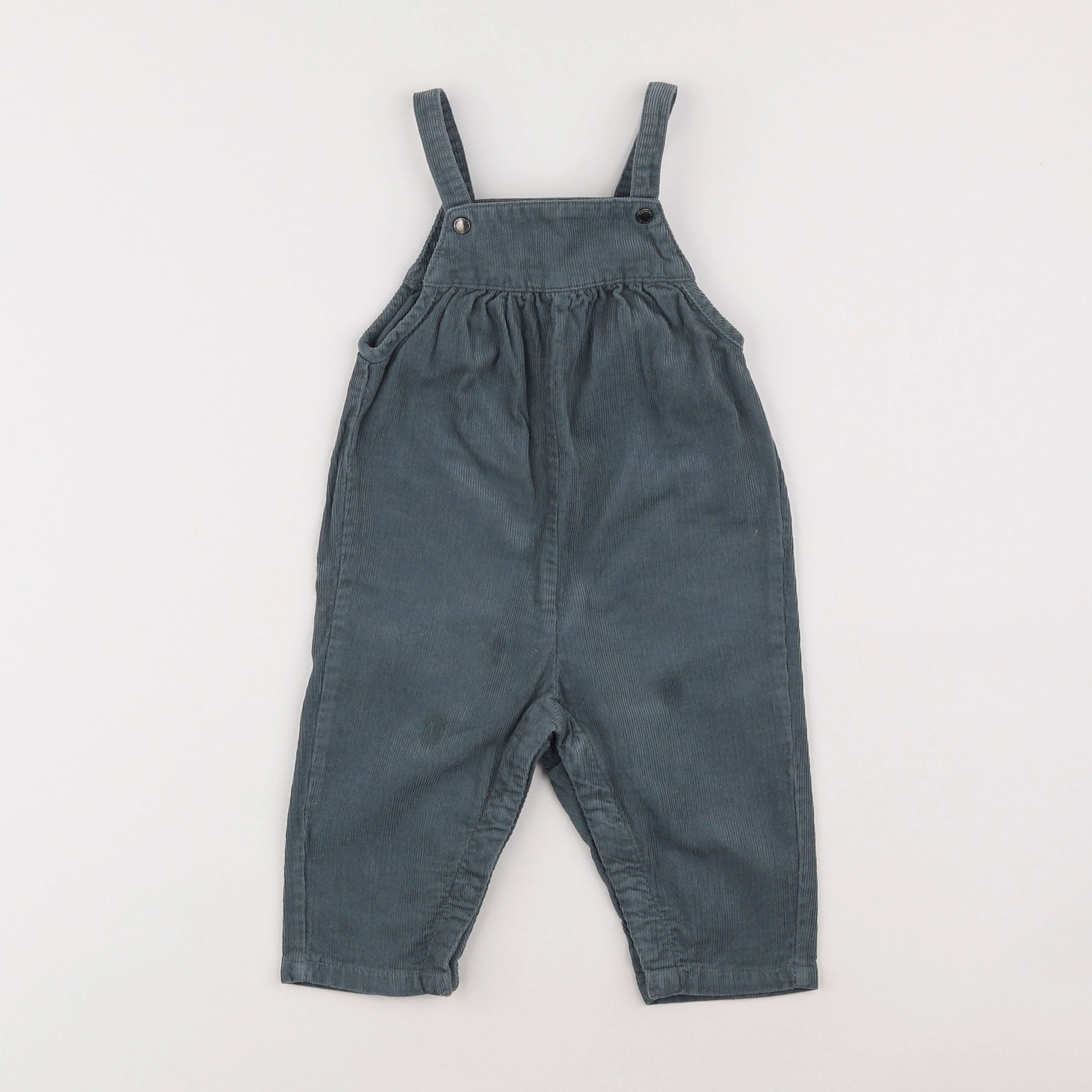 Vertbaudet - salopette gris - 9 mois