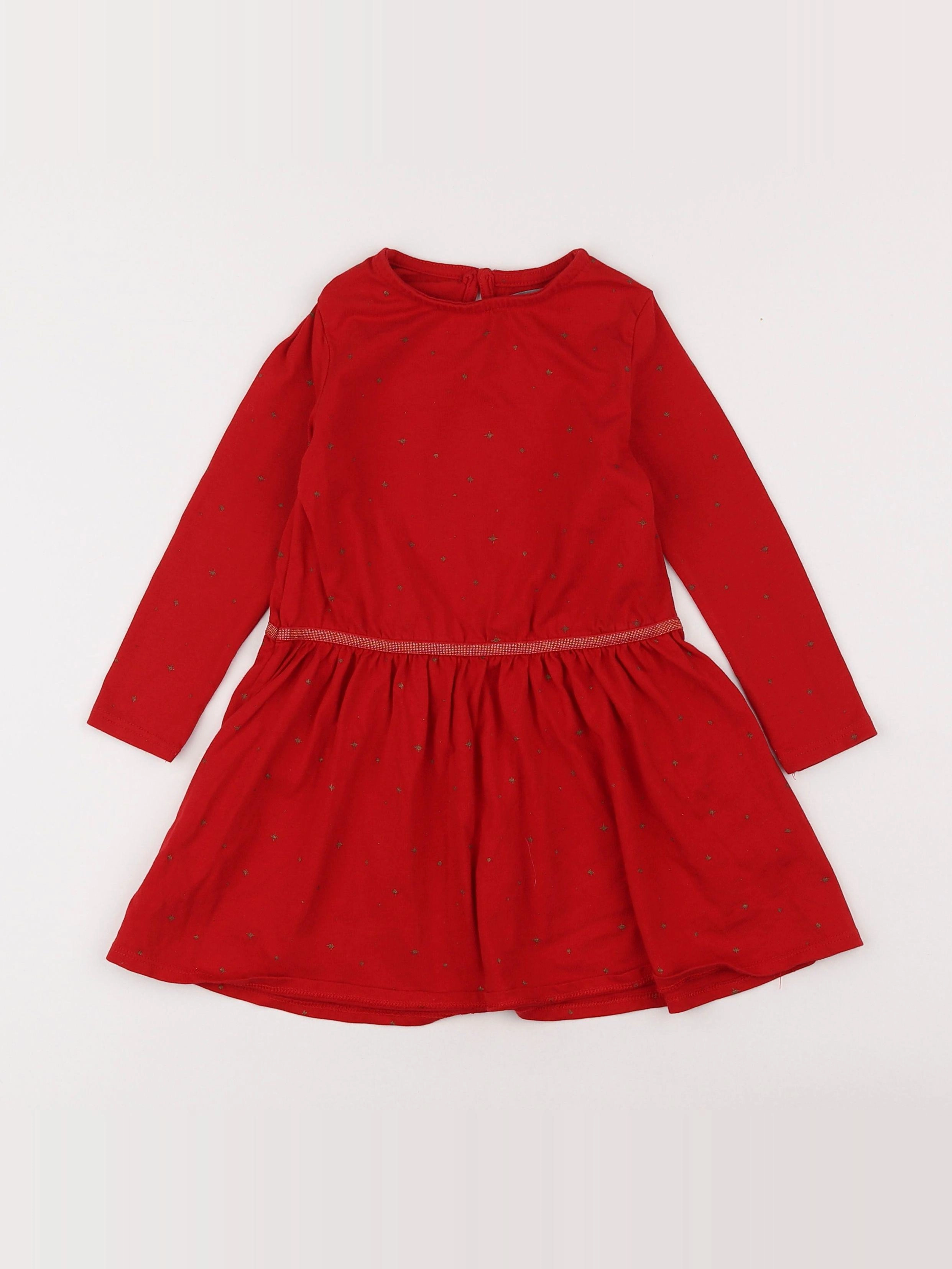 Vertbaudet - robe rouge - 3 ans