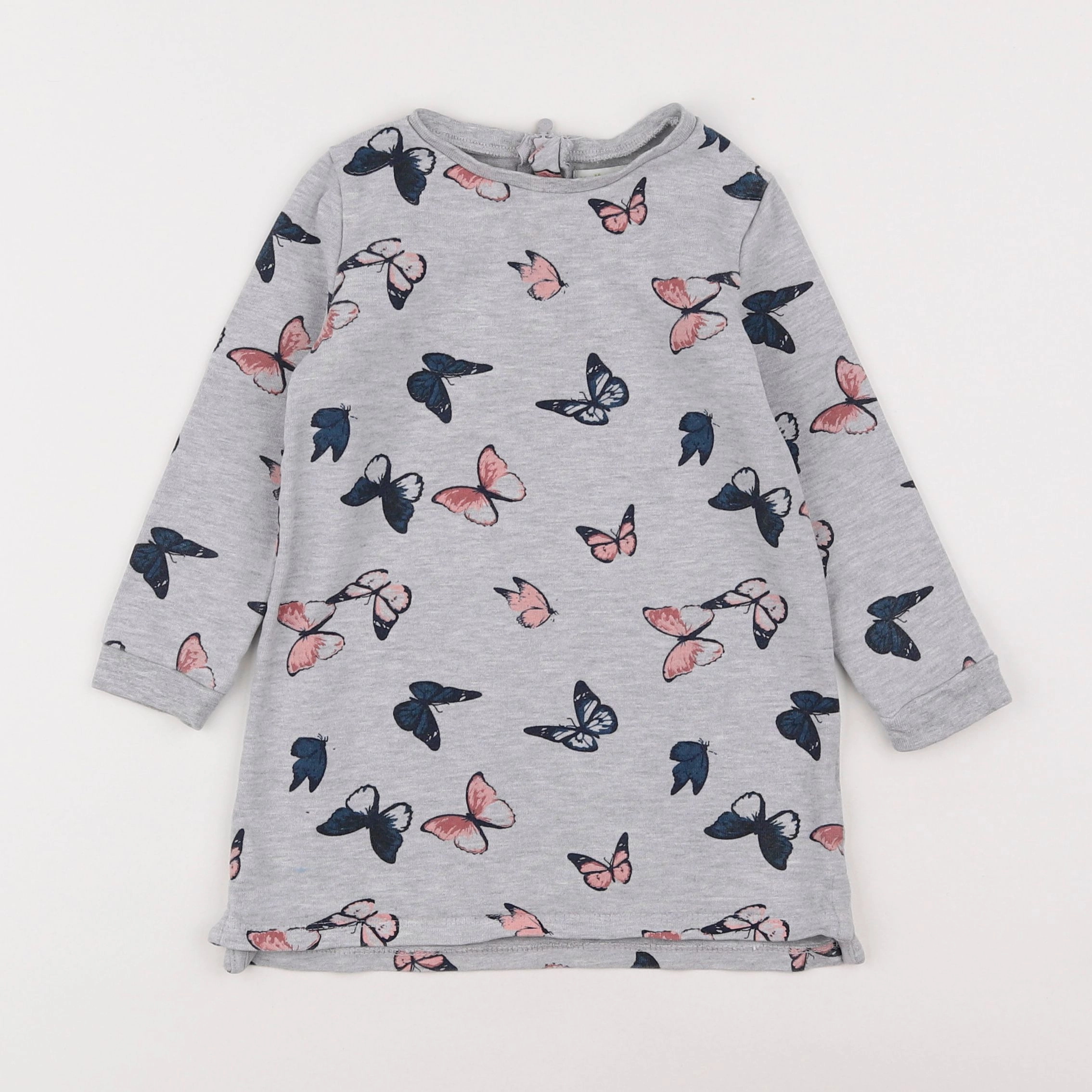 Vertbaudet - robe gris - 3 ans