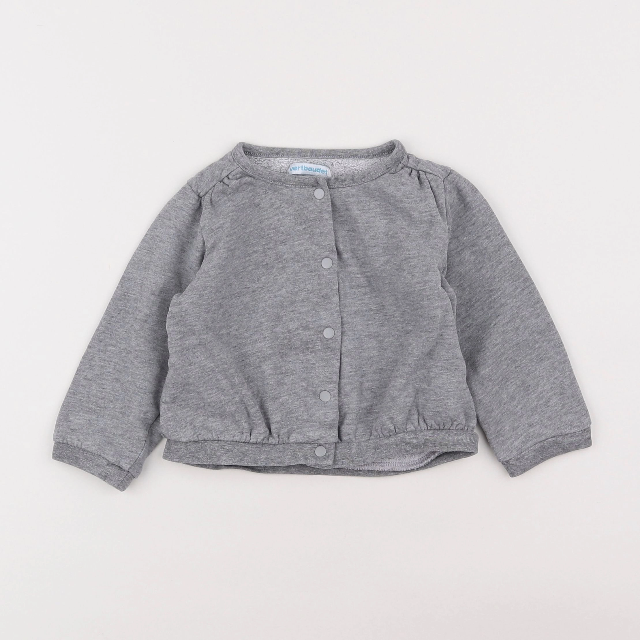 Vertbaudet - gilet gris - 3 ans