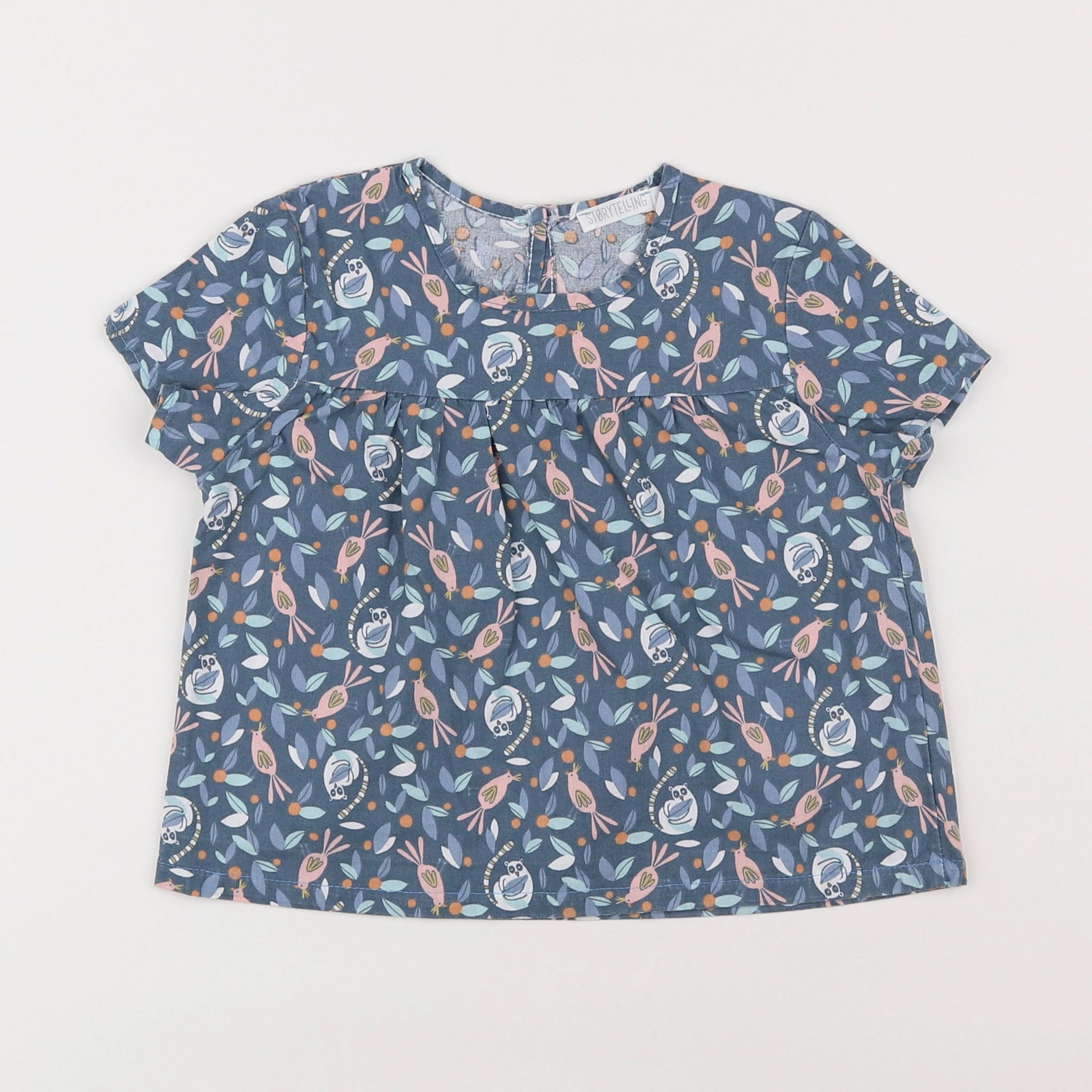 Storytelling - blouse bleu - 4 ans