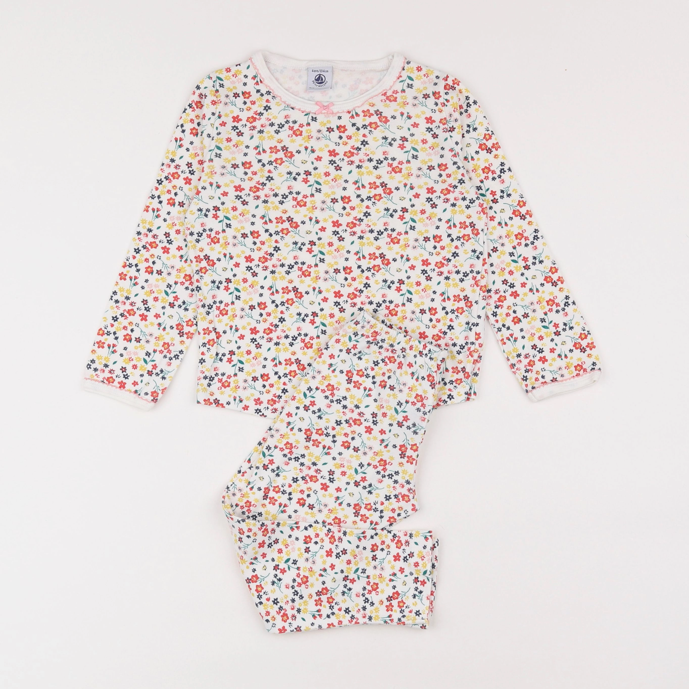 Petit Bateau - pyjama coton multicolore - 4 ans