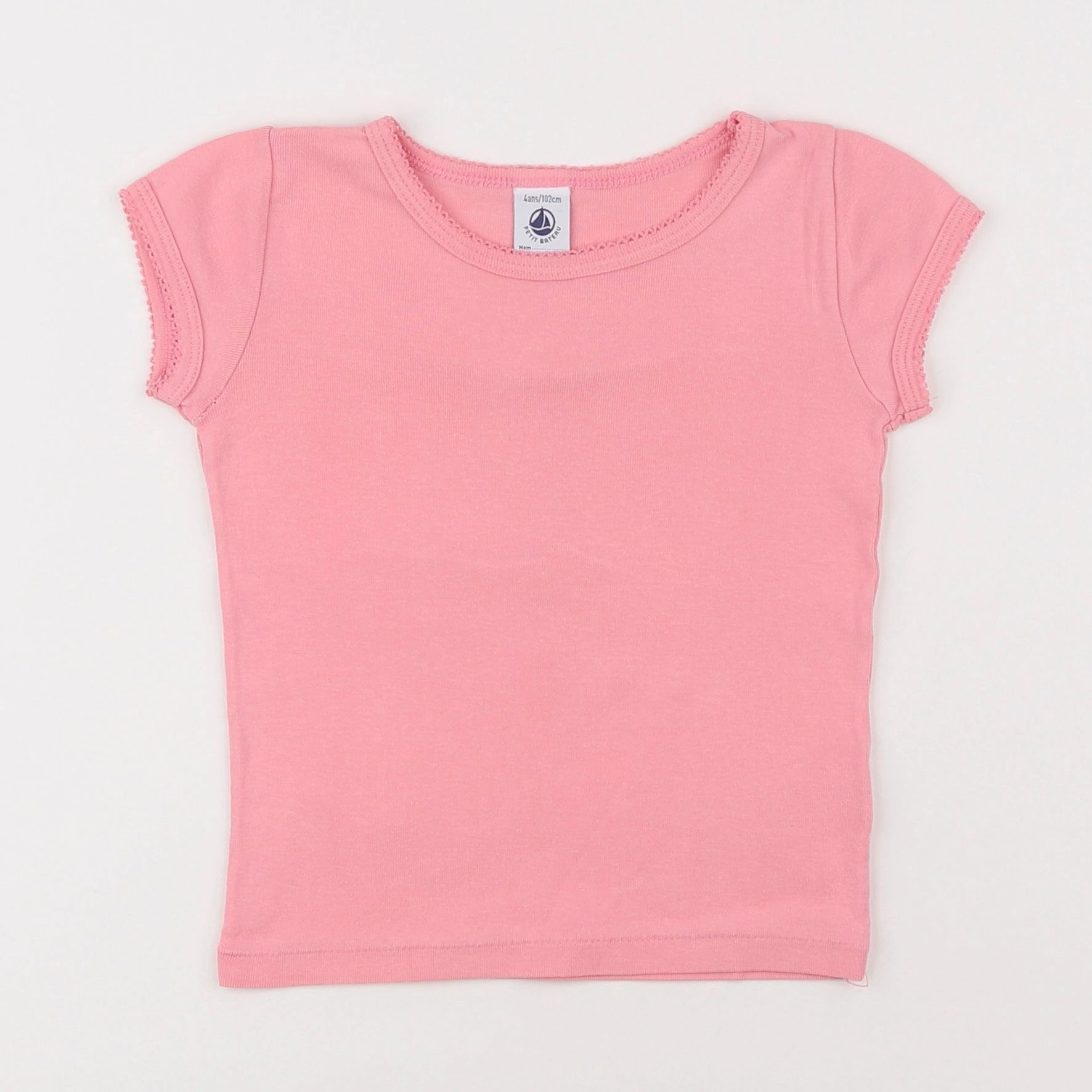 Petit Bateau - maillot de corps rose - 4 ans