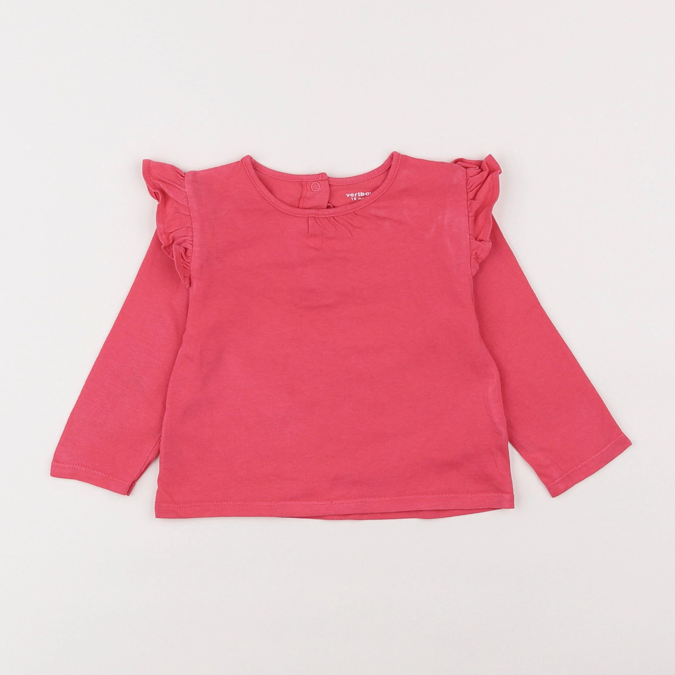 Vertbaudet - tee-shirt rose - 18 mois