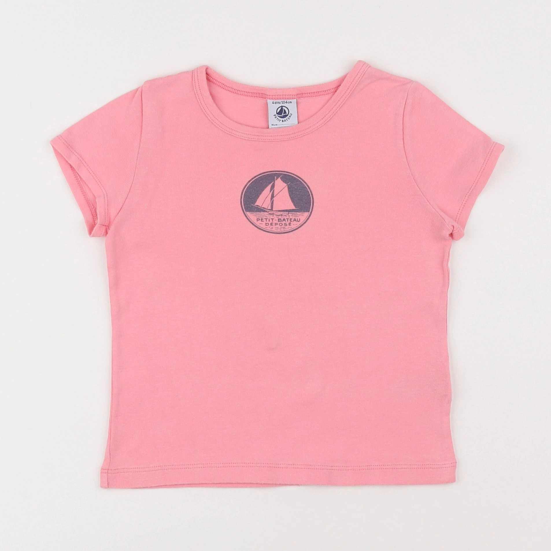 Petit Bateau - maillot de corps rose - 4 ans